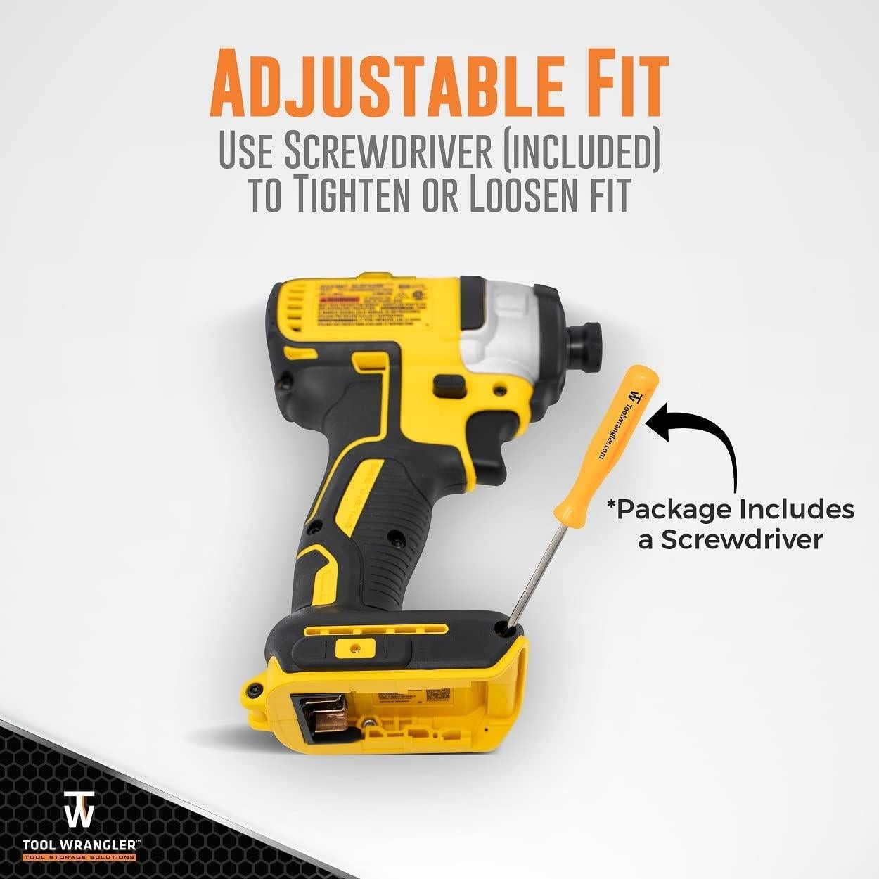 Organizador de Herramientas DeWalt - 8 Soportes Montaje Pared