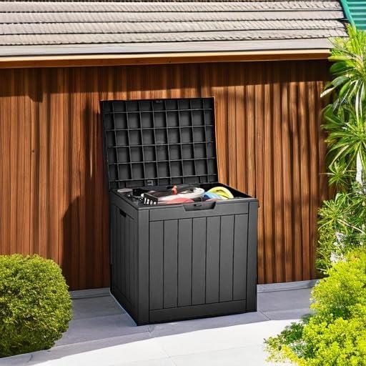 Caja de Almacenamiento Exterior YITAHOME 30 L Resina Impermeable