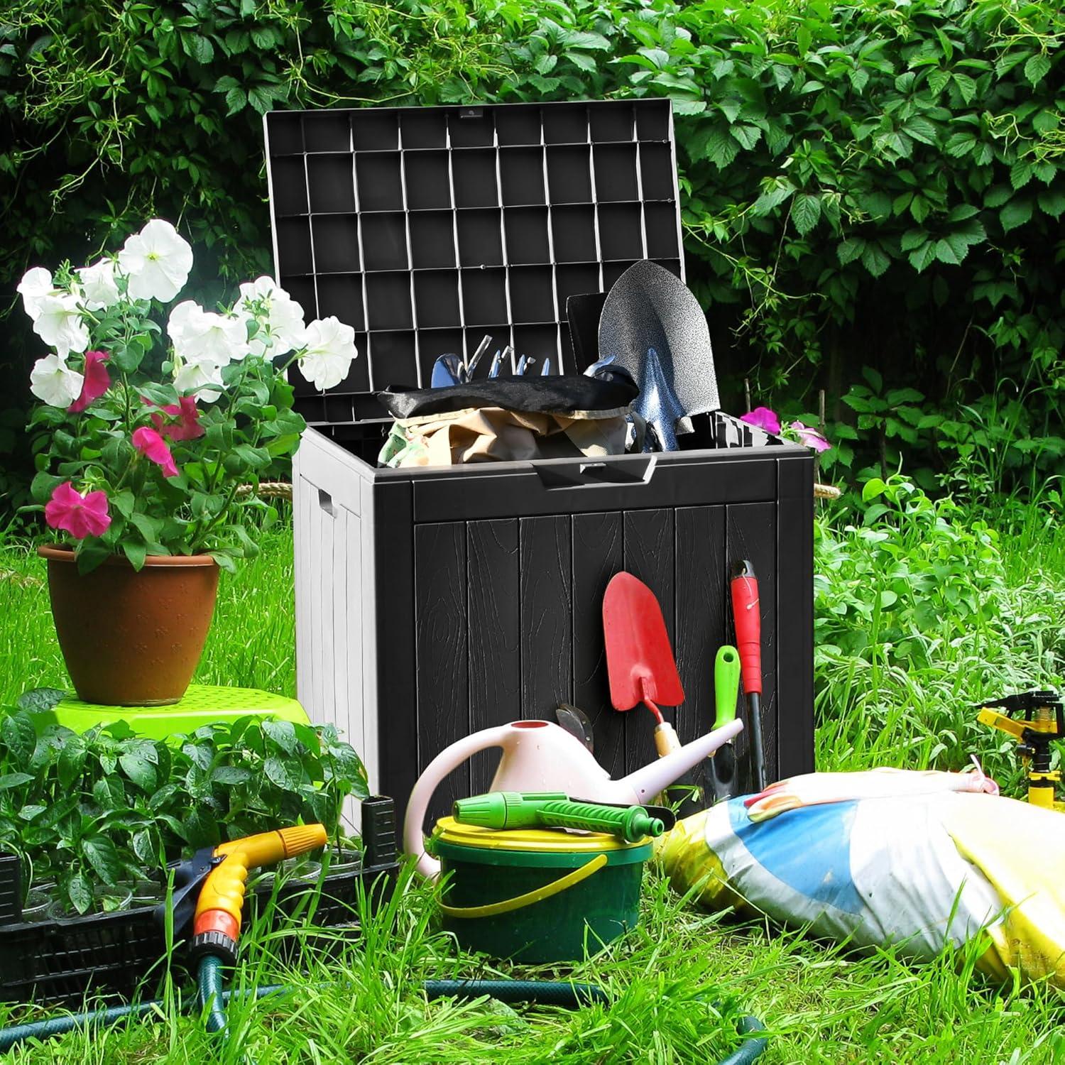 Caja de Almacenamiento Exterior YITAHOME 30 L Resina Impermeable