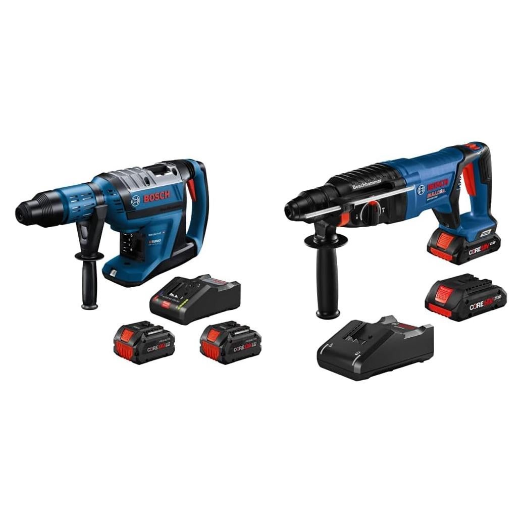 Martillo Rotativo Bosch GBH18V-45CK24 18V 1-7/8" + 1" 2 Baterías