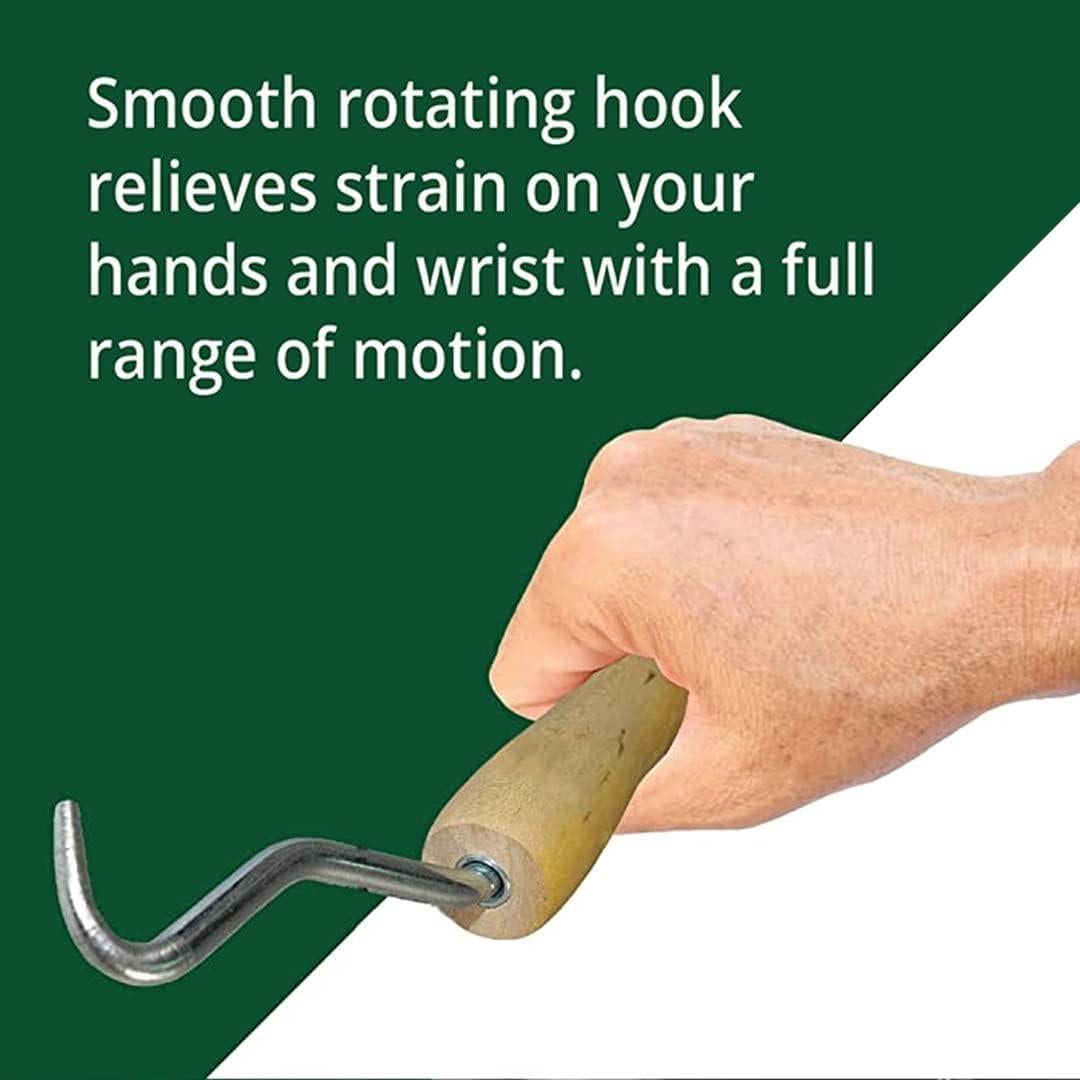 Torcedor de Alambre WOLF 17.78 cm con Gancho de Acero y Mango de Madera