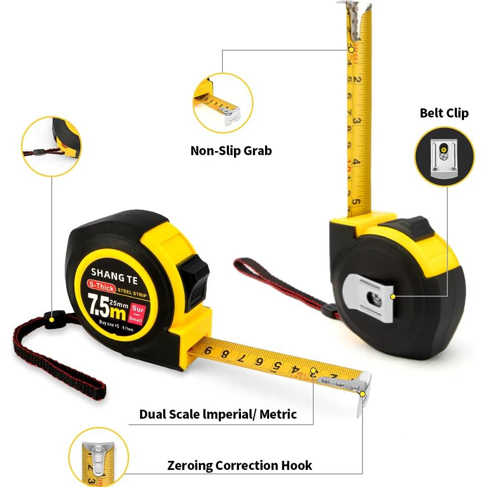 Cinta Métrica 10 metros UnslQonds - Paquete de 2 unidades
