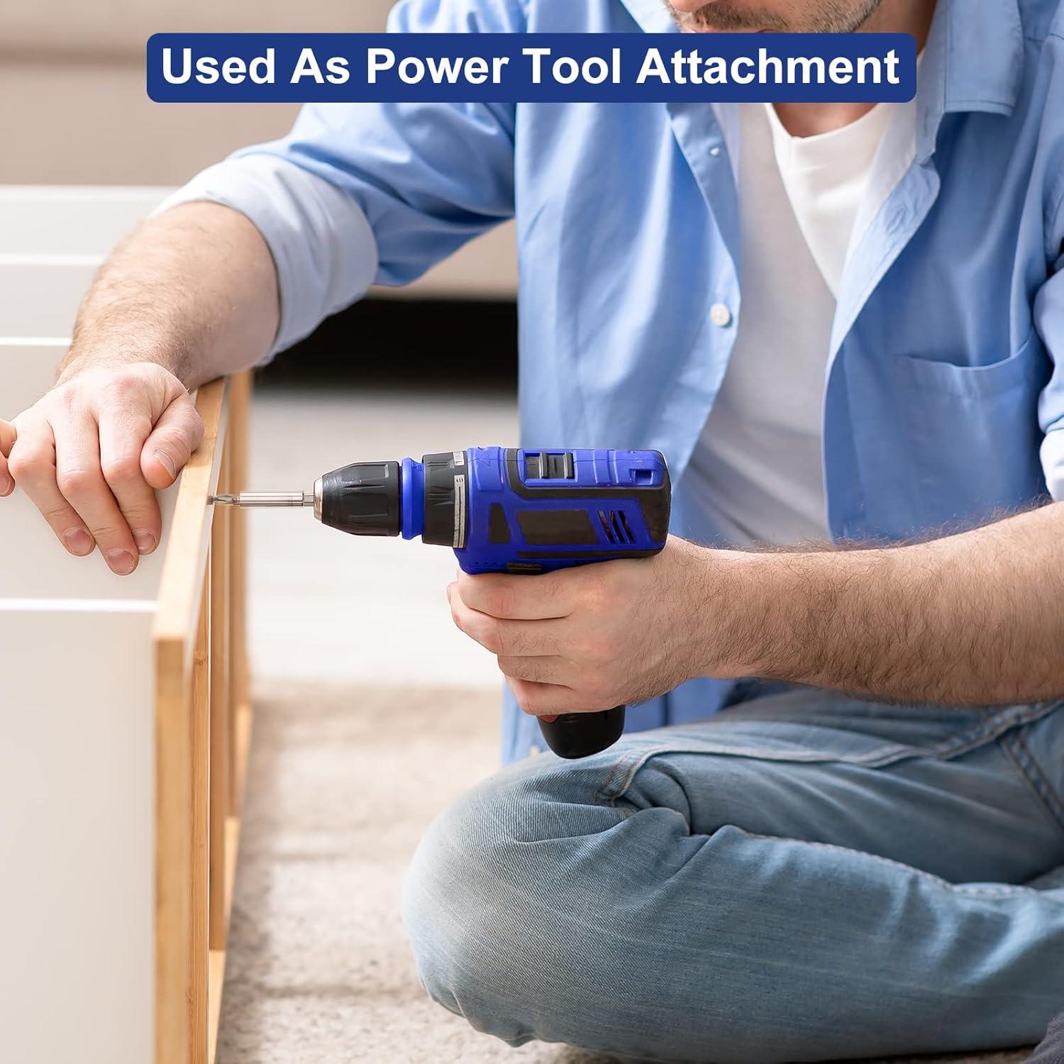 SHARDEN Multibit Screwdriver 13-in-1 Screw Driver Set Adjustable Extension Screwdriver Multitool All in One with Torx Security, Flat Head, Phillips, Hex, Square and 1/4 Nut Driver