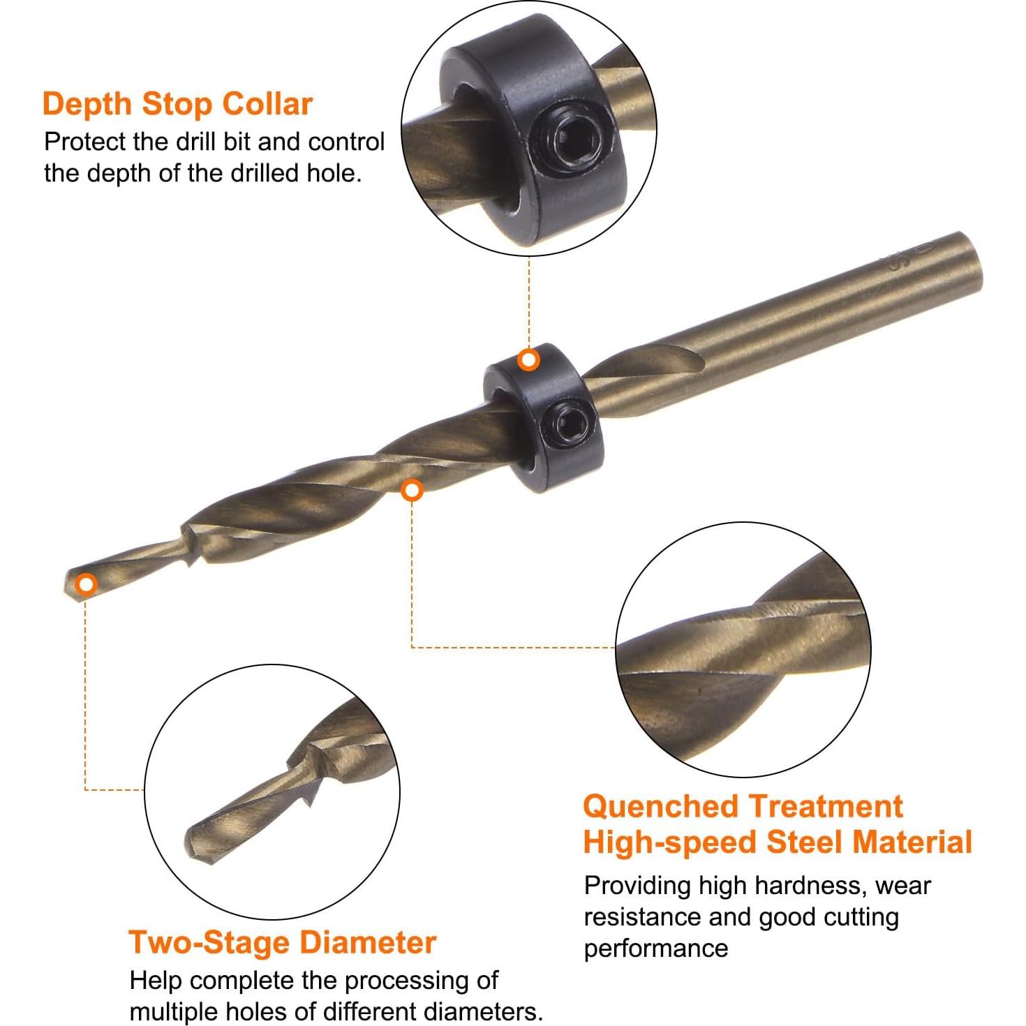 Broca de Agujero de Bolsillo HARFINGTON 5/32" 2 Piezas