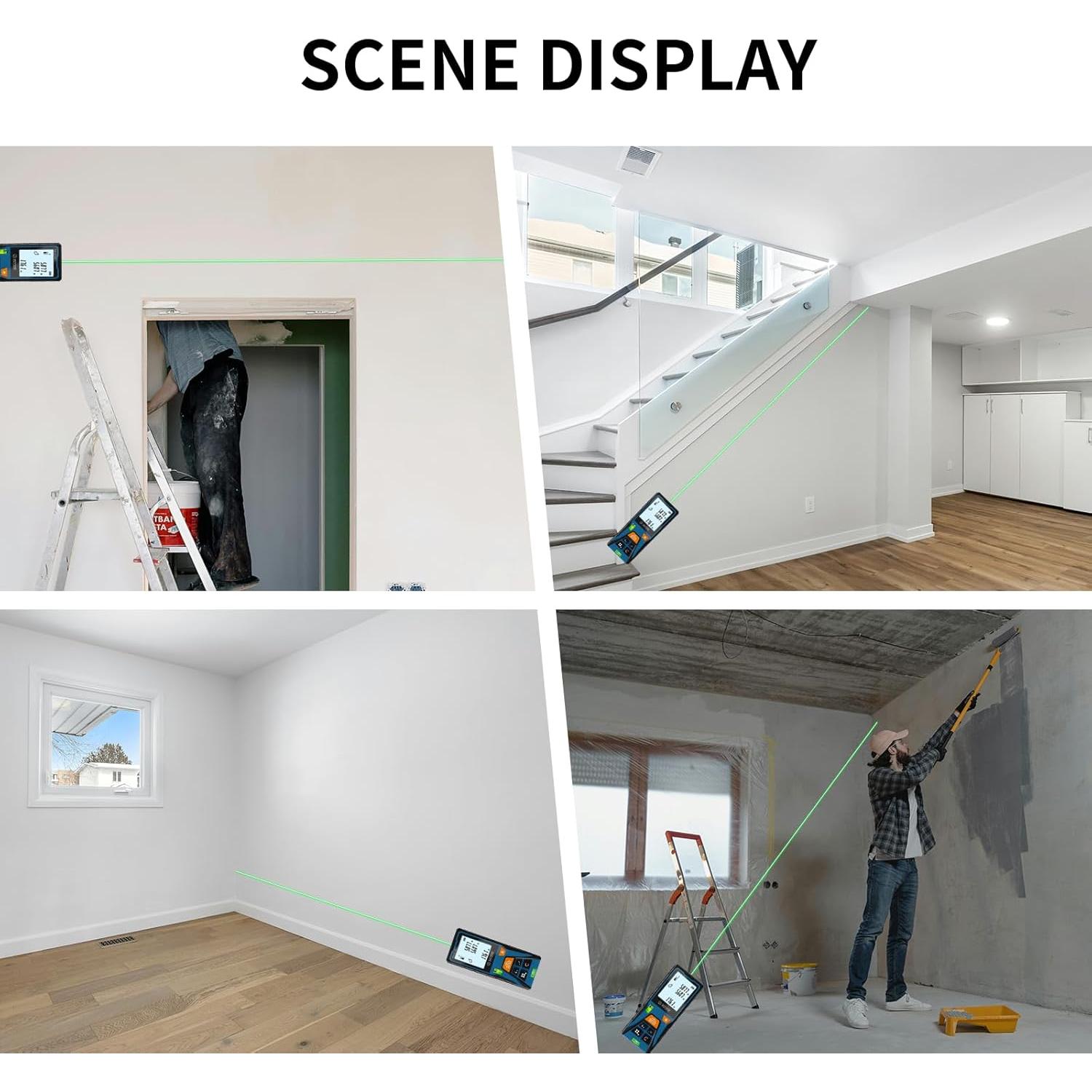 Medidor de Distancia Láser Verde SG SURGOAL 60m Precisión ±2mm