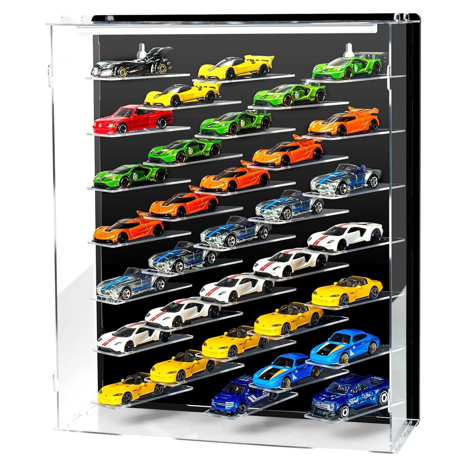 Estuche de exhibición acrílico GALUMO 1:64 con luces LED