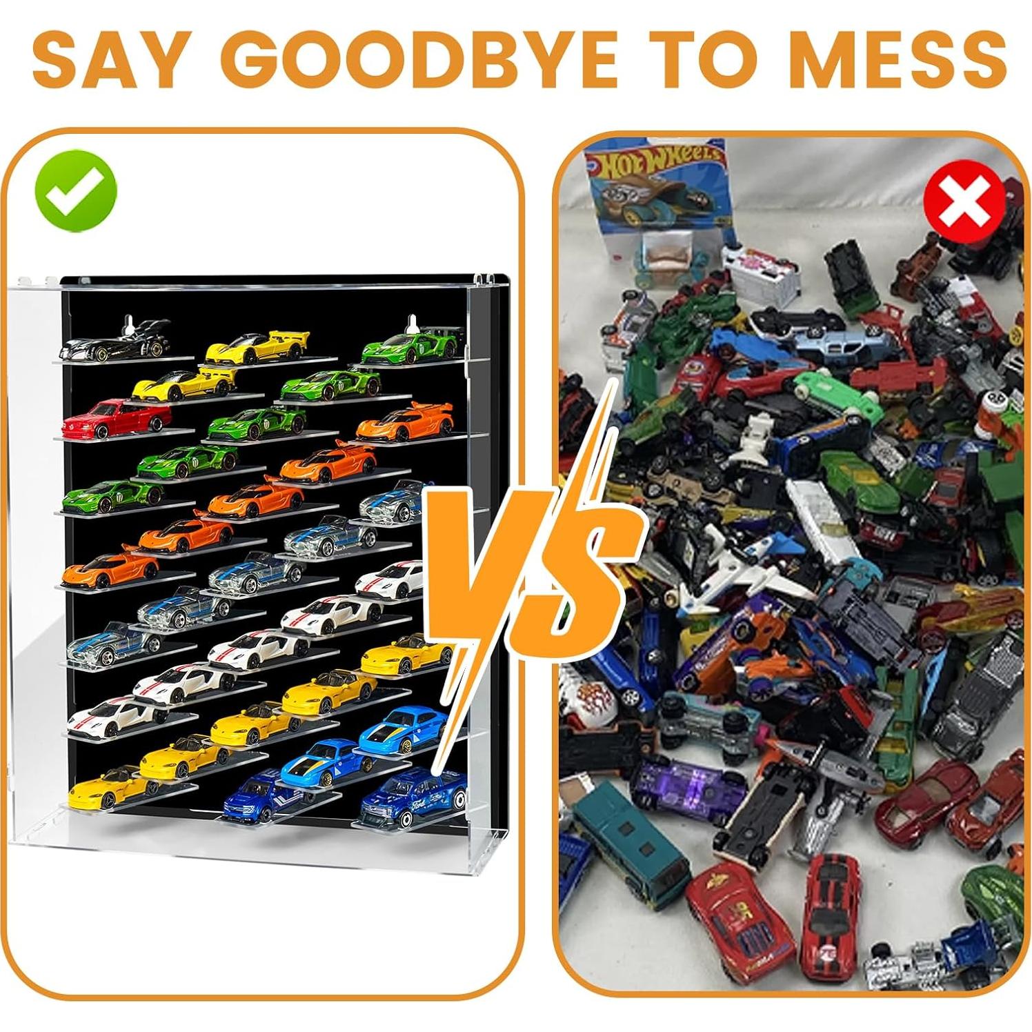 Estuche de exhibición acrílico GALUMO 1:64 con luces LED