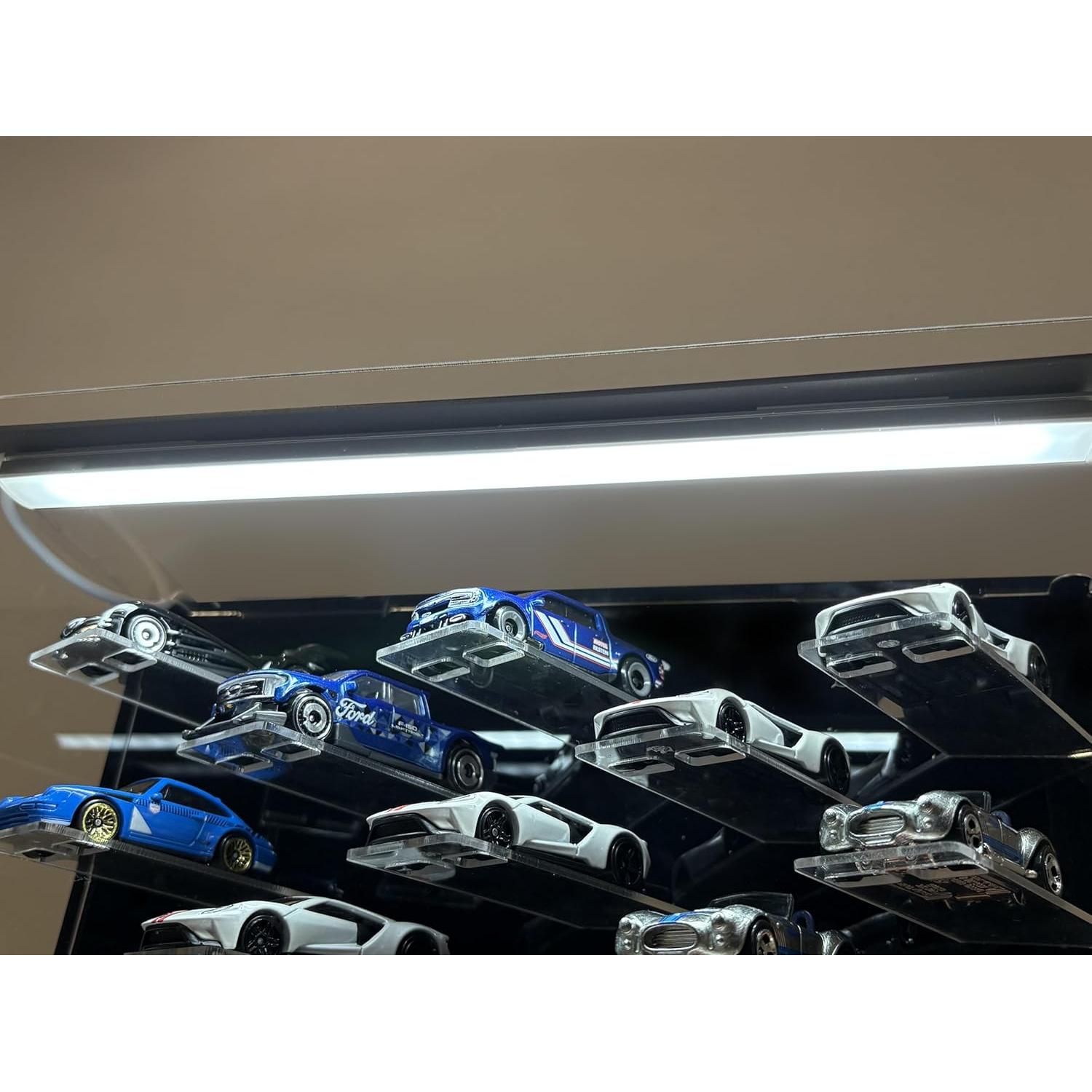 Estuche de exhibición acrílico GALUMO 1:64 con luces LED