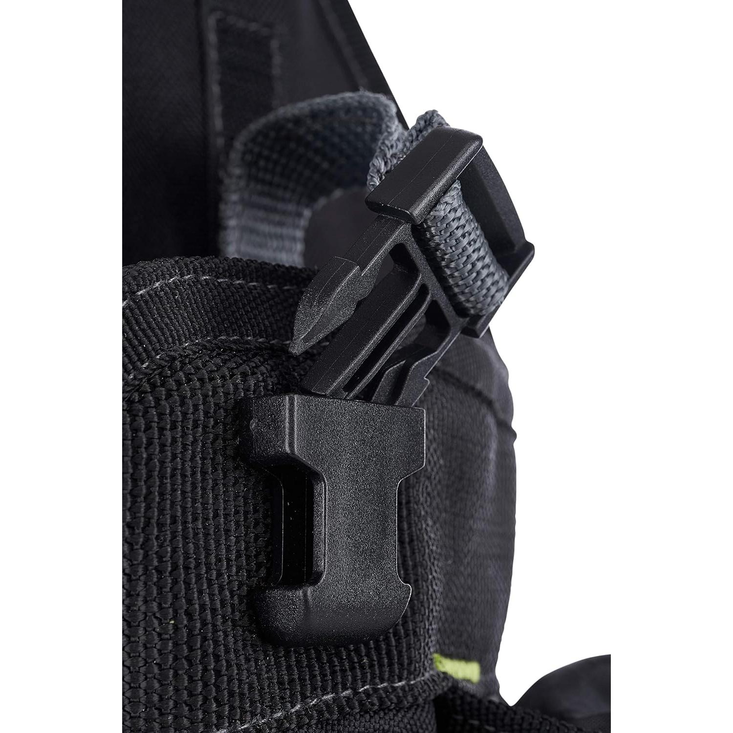 Bolsa de herramientas AWP 7 bolsillos negra y verde