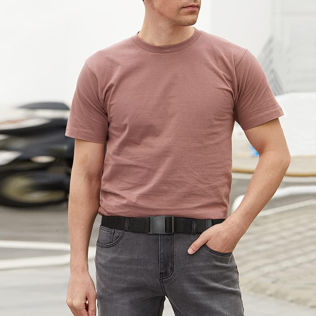 Cinturón Elástico para Hombres Táctico Negro Ajustable