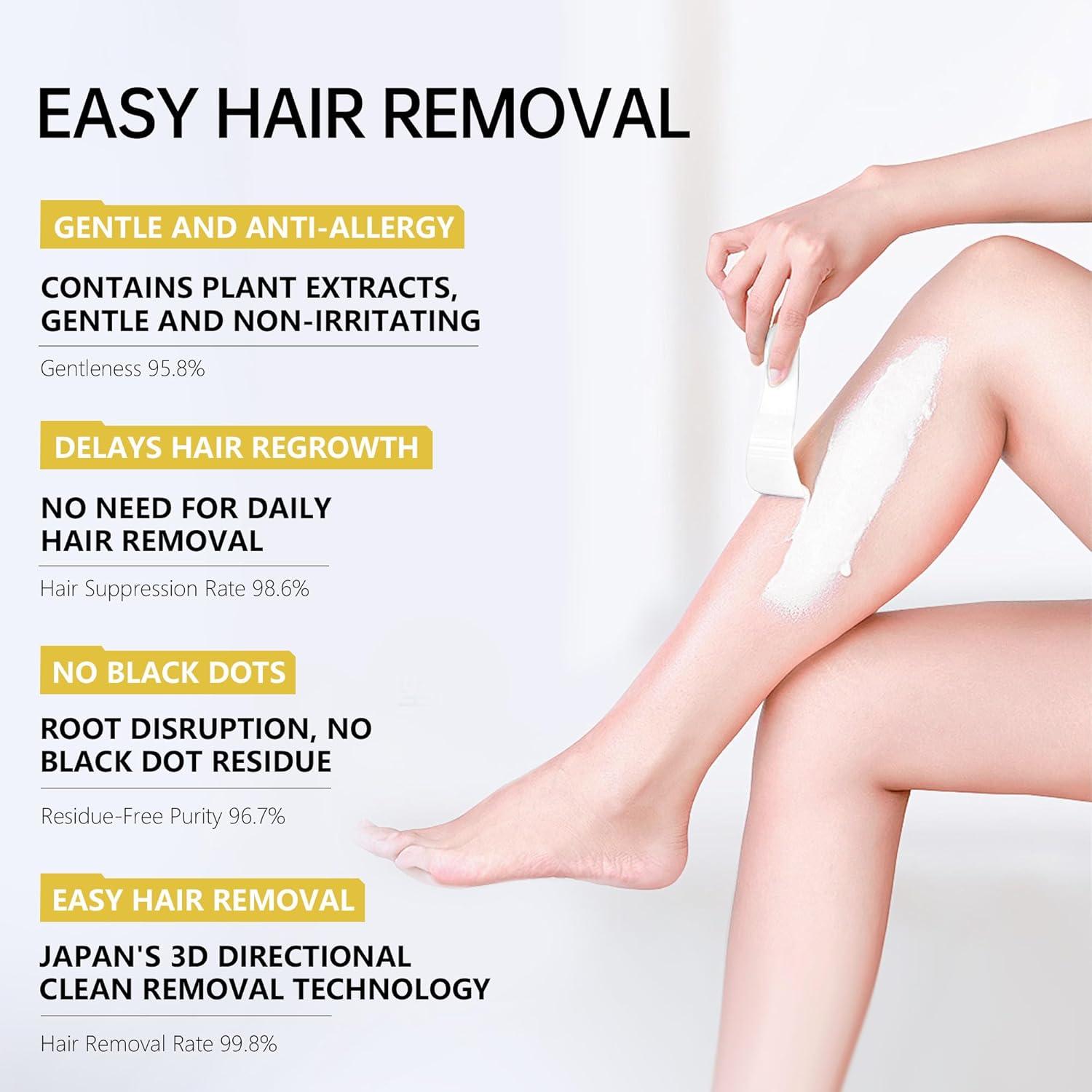 Crema Depilatoria VGO 114 g - Suave y Hipoalergénica para Todos