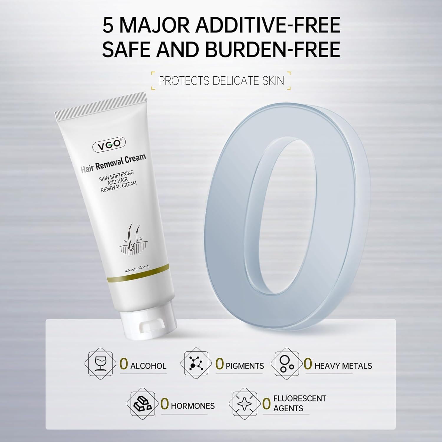 Crema Depilatoria VGO 114 g - Suave y Hipoalergénica para Todos