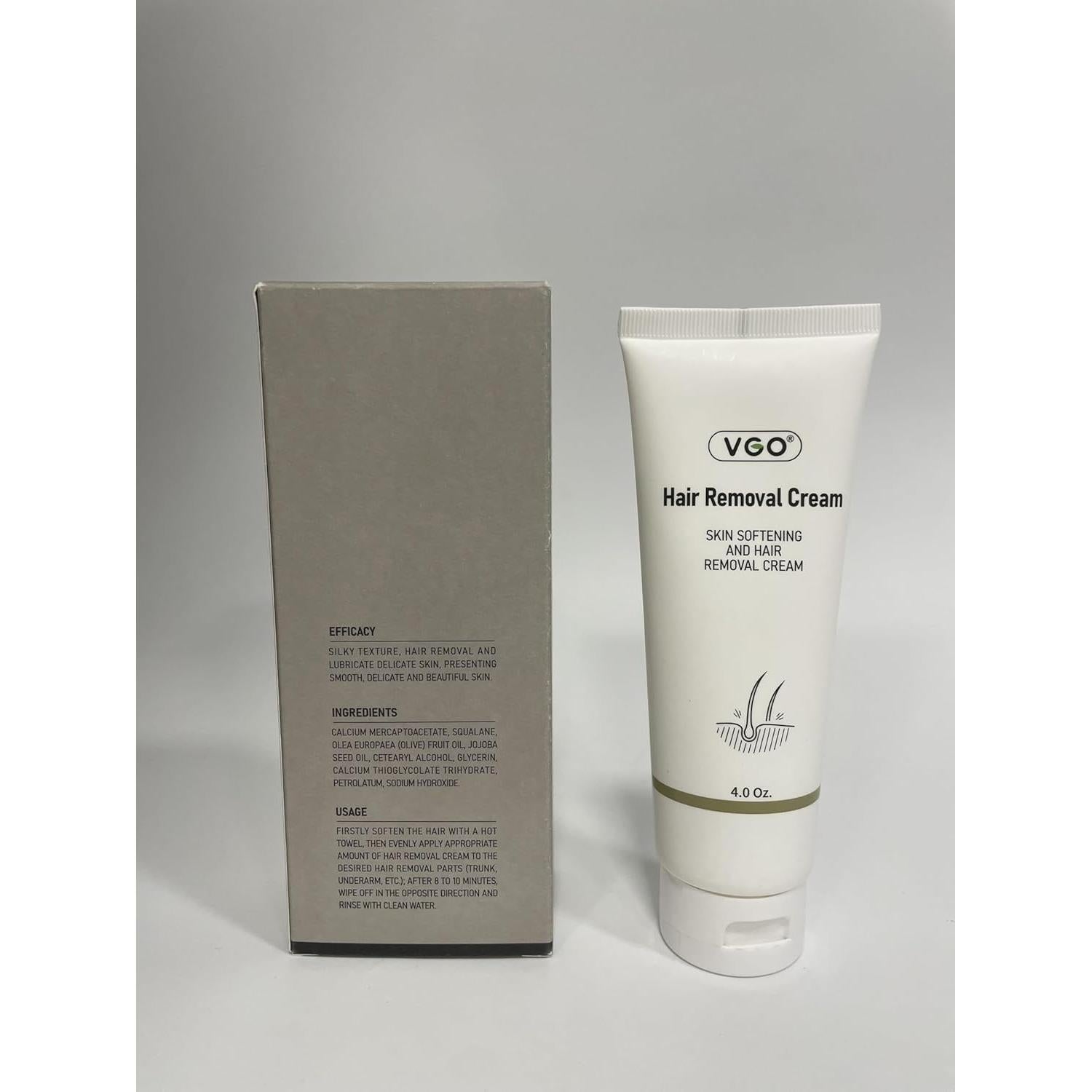 Crema Depilatoria VGO 114 g - Suave y Hipoalergénica para Todos