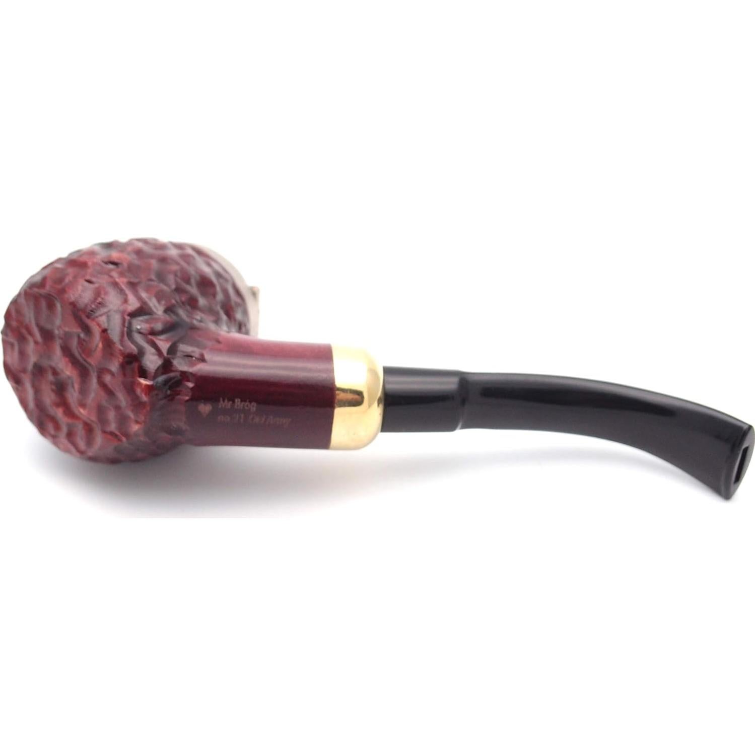 Pipa de Tabaco Mr. Brog Full Bent No. 21 Caoba Rusticado
