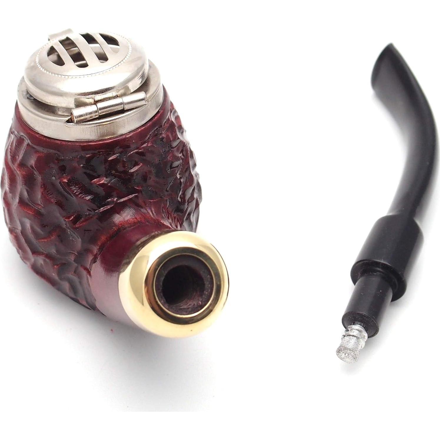 Pipa de Tabaco Mr. Brog Full Bent No. 21 Caoba Rusticado