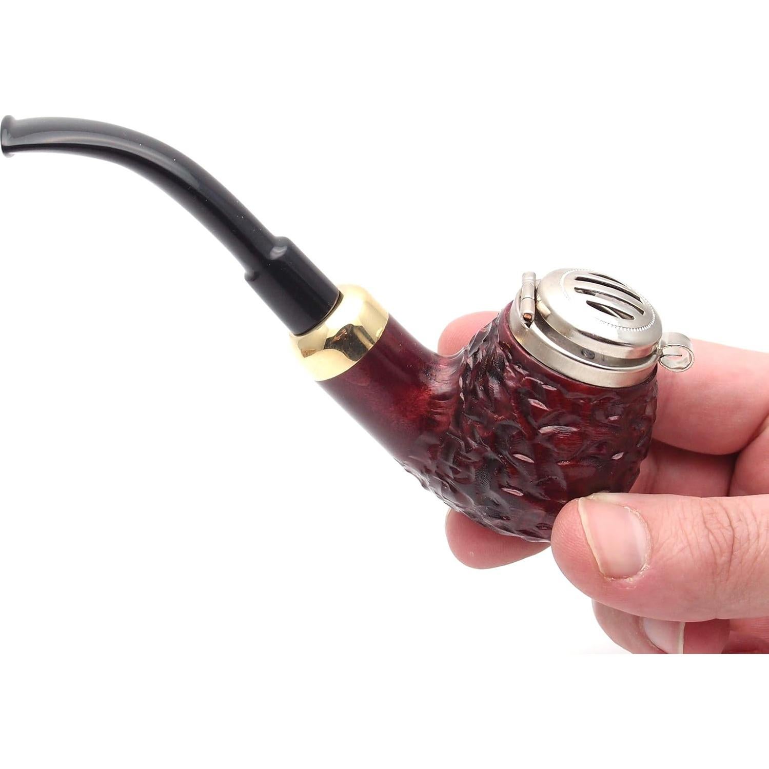 Pipa de Tabaco Mr. Brog Full Bent No. 21 Caoba Rusticado