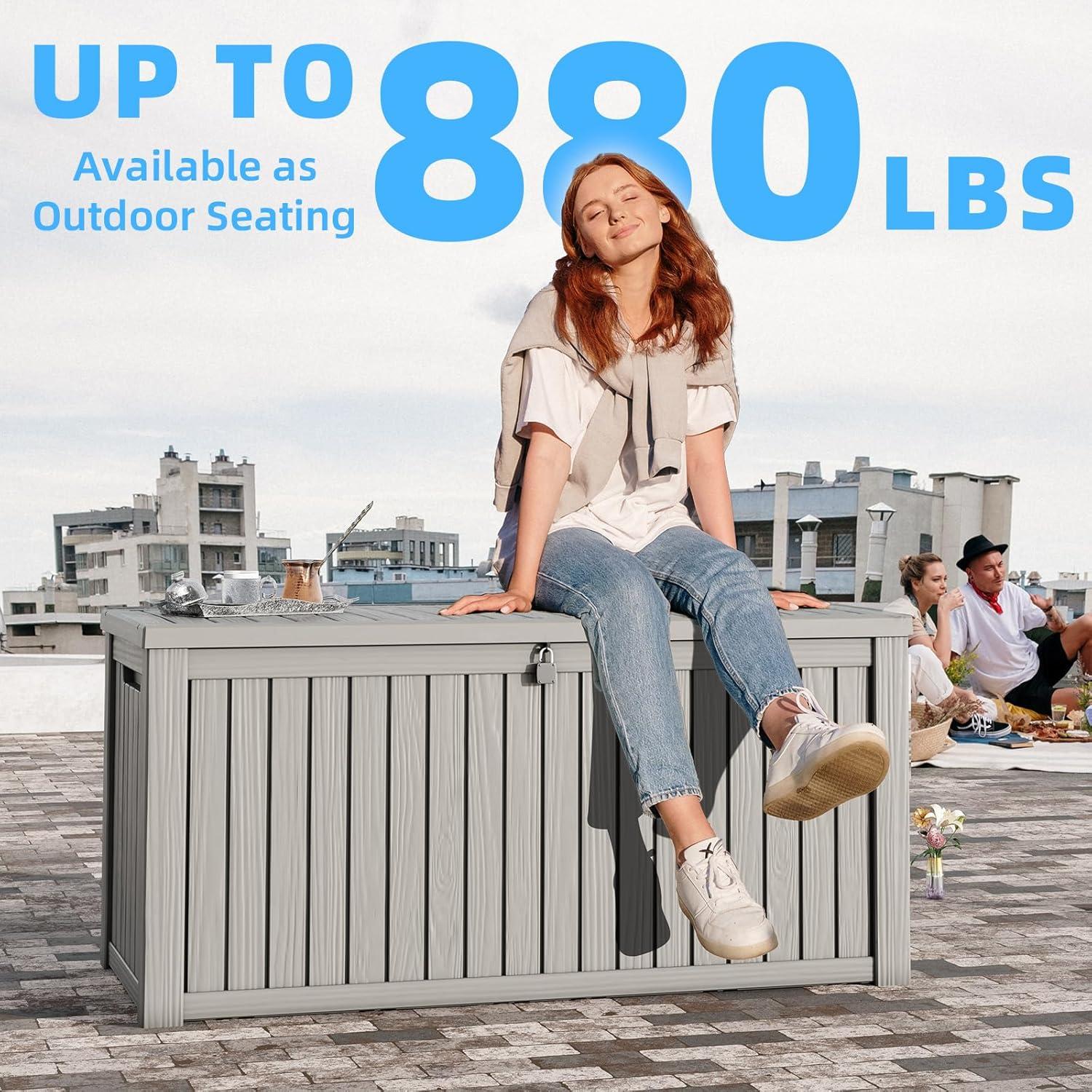 Caja de Almacenamiento Exterior MAIUSCOLI 680 Litros Impermeable