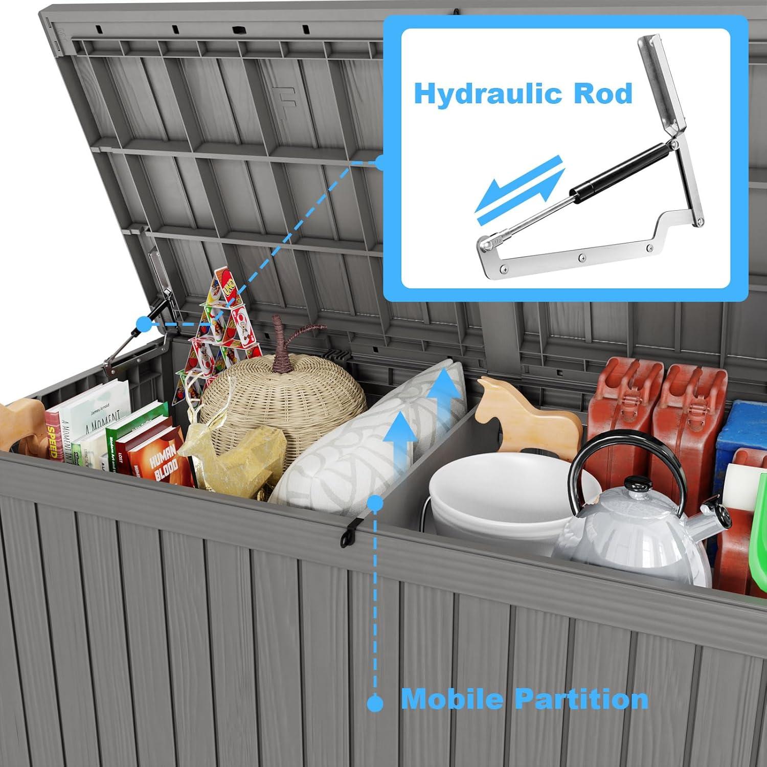 Caja de Almacenamiento Exterior MAIUSCOLI 680 Litros Impermeable