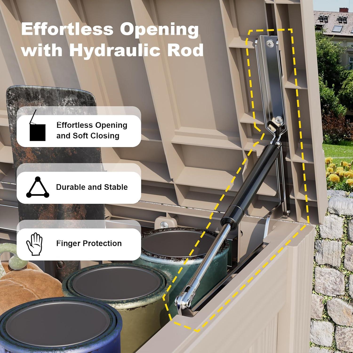 Caja de Almacenamiento Exterior MAIUSCOLI 680 Litros Impermeable