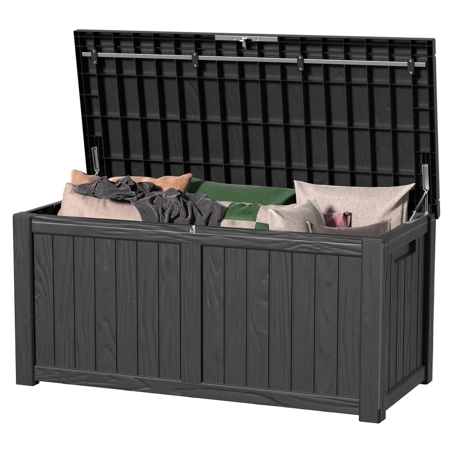 Caja de Almacenamiento Exterior MAIUSCOLI 150 Galones Negra