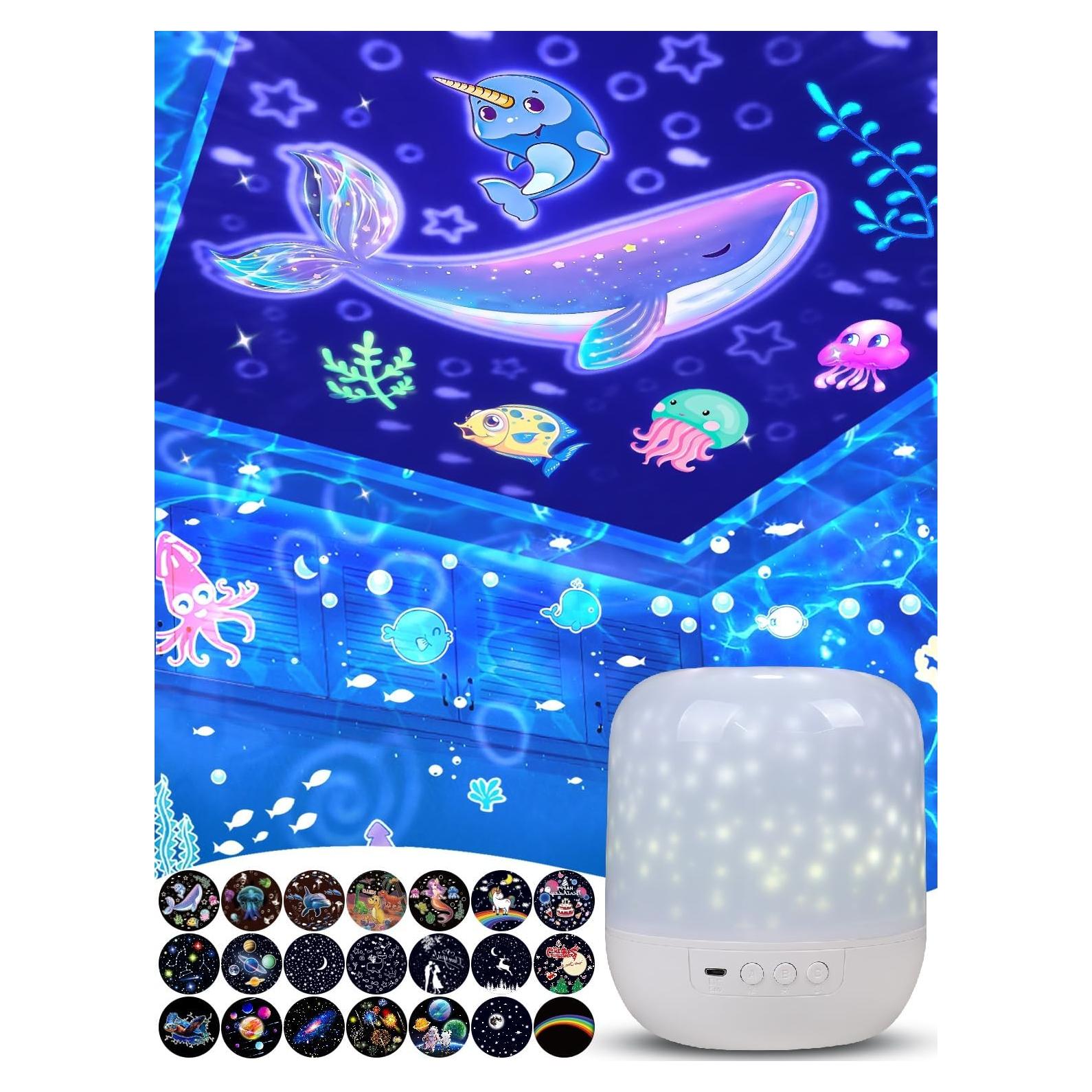 Proyector de Estrellas Eigther EI-SMHT con 21 Películas y Luz Dimmable