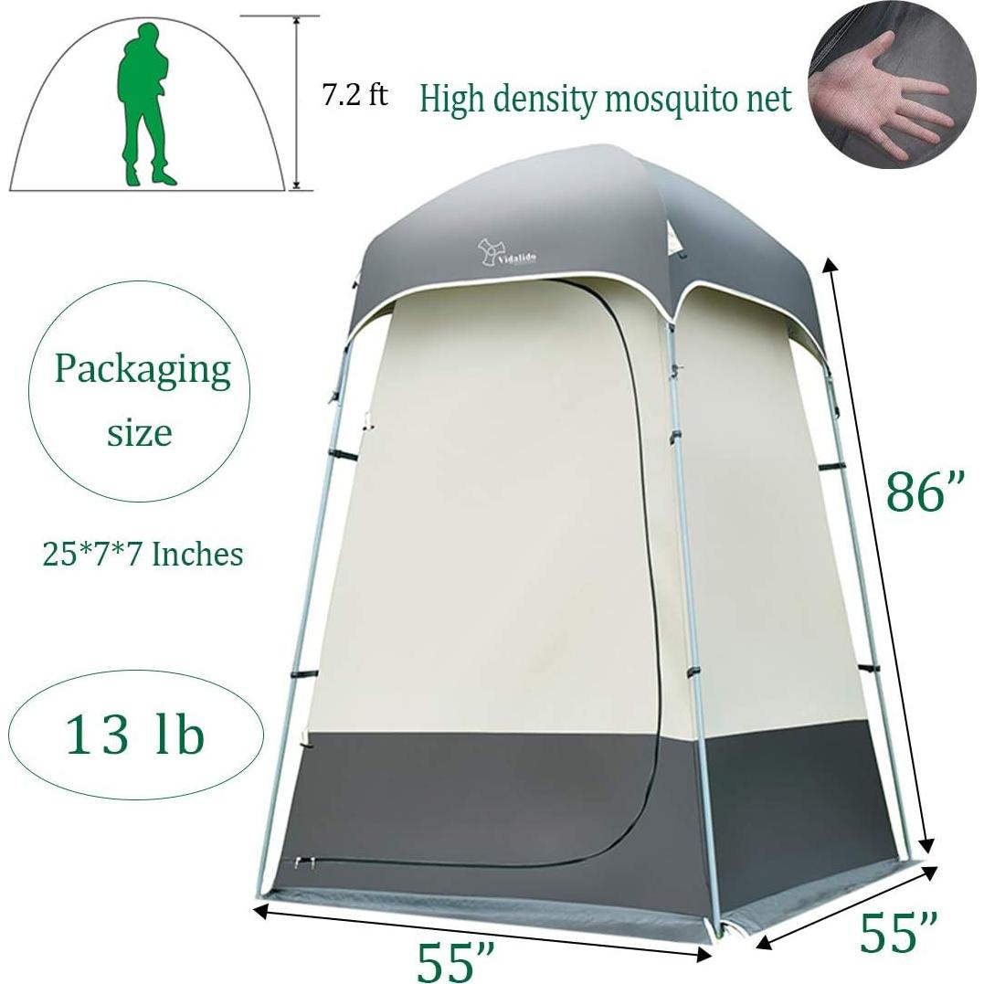 Carpa de Ducha Privada Vidalido TP-6804 para Camping