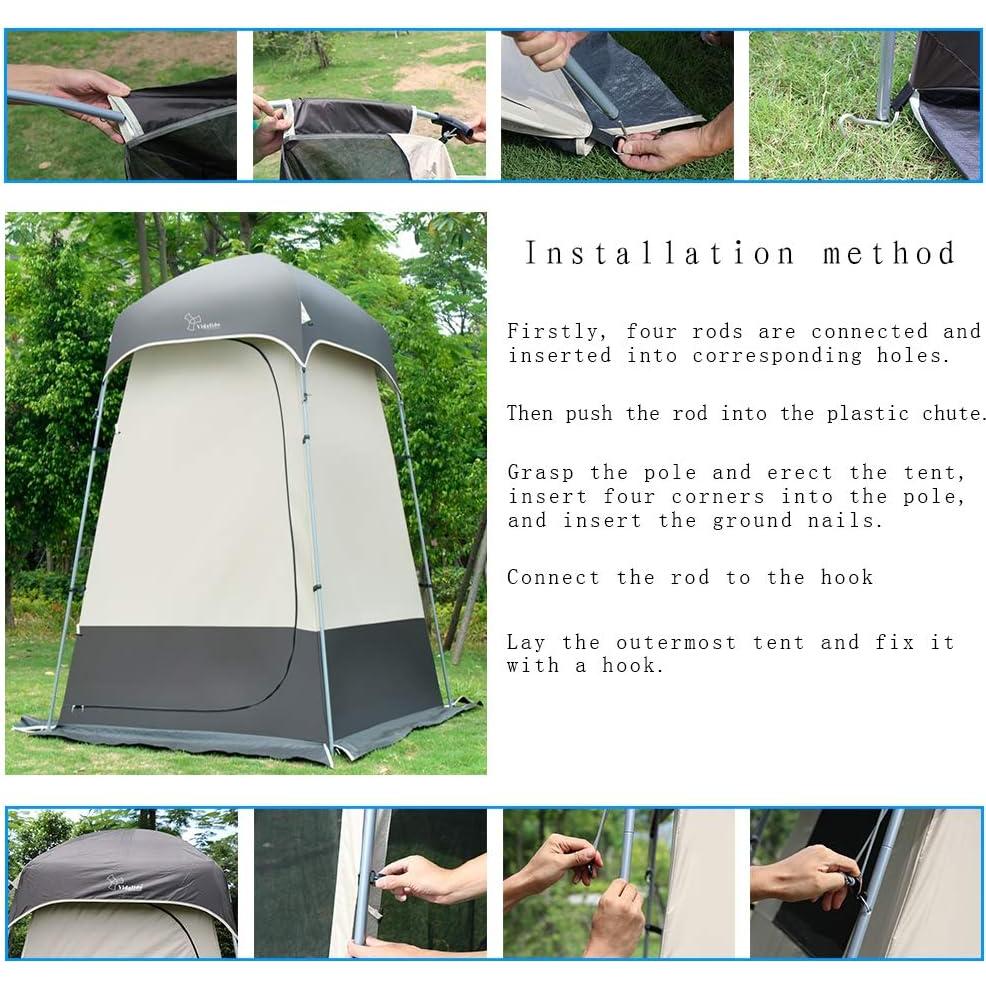 Carpa de Ducha Privada Vidalido TP-6804 para Camping