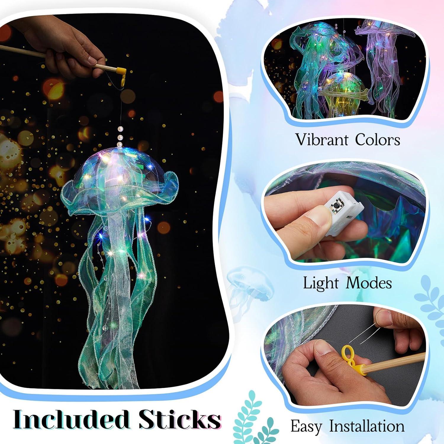 Lámpara LED Medusa 3 Piezas Rossesay Colores Vibrantes