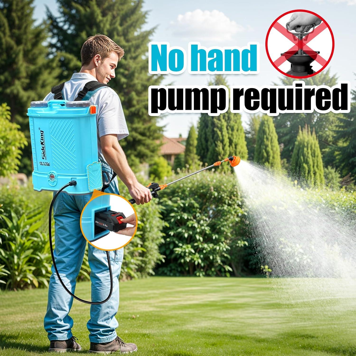 Pulverizador de Mochila Eléctrico SideKing SK3000B 12.1L