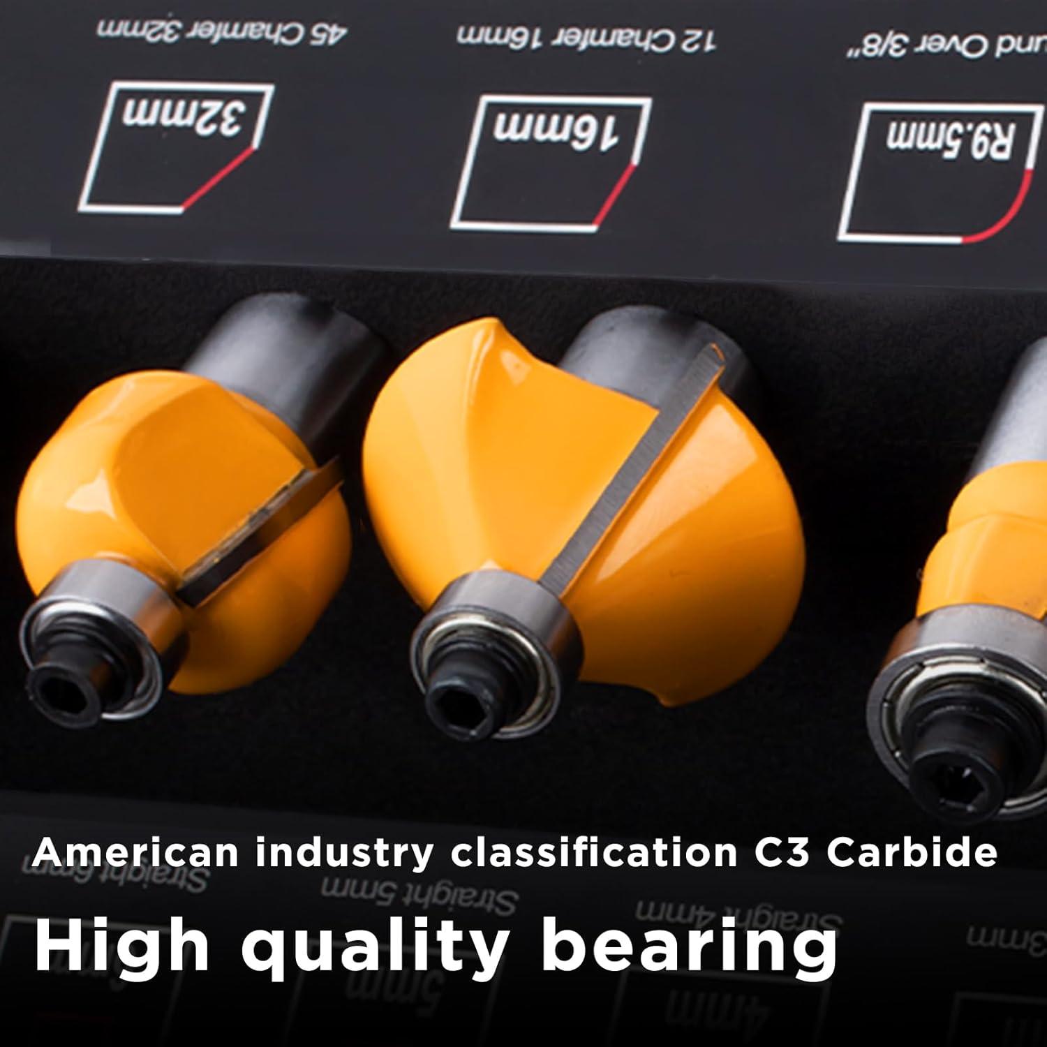 Juego de Brocas Router MNA 25 Piezas 12.7 mm Carburo