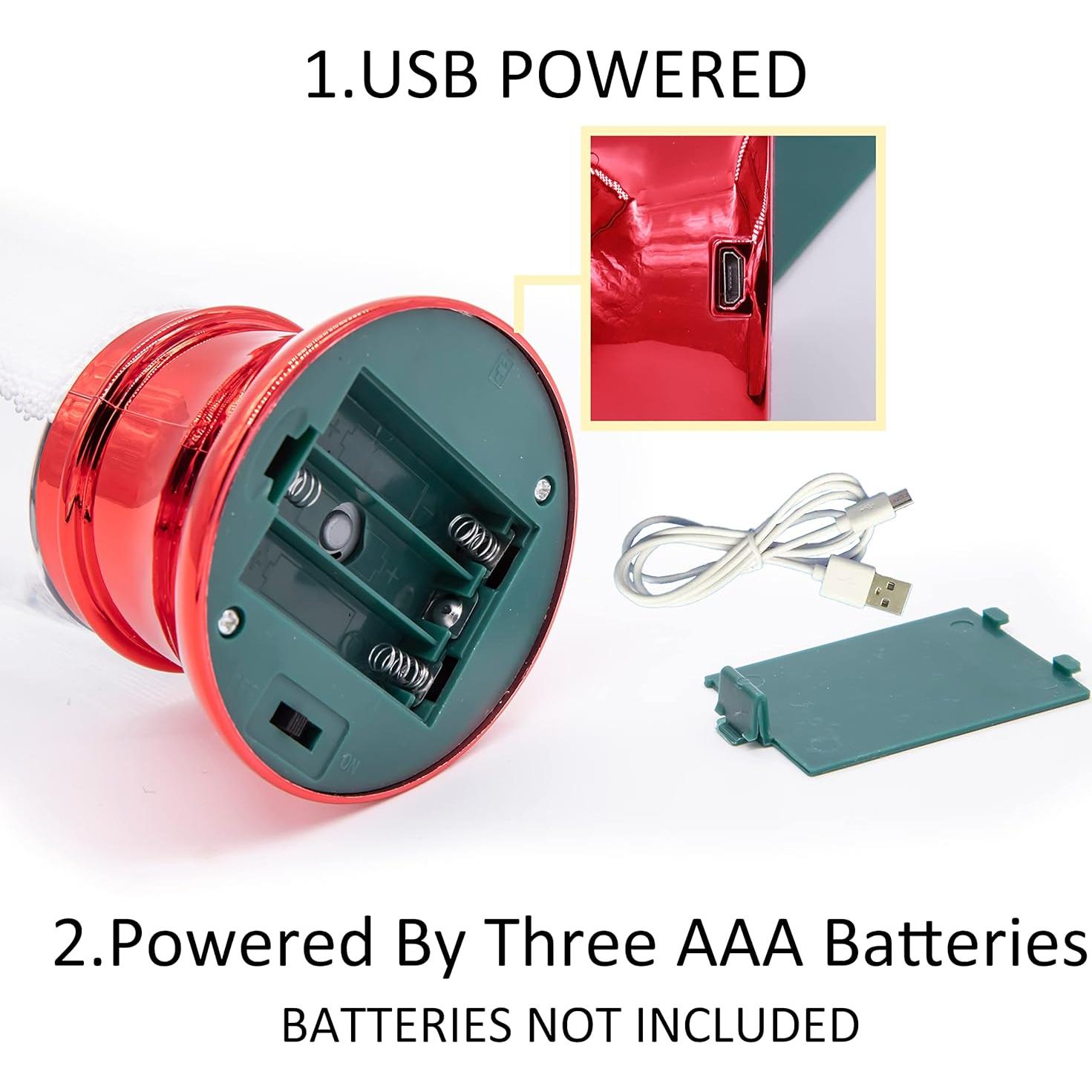 Lámpara Tornado LED YAKii 26.7 cm Color Rojo Decorativa