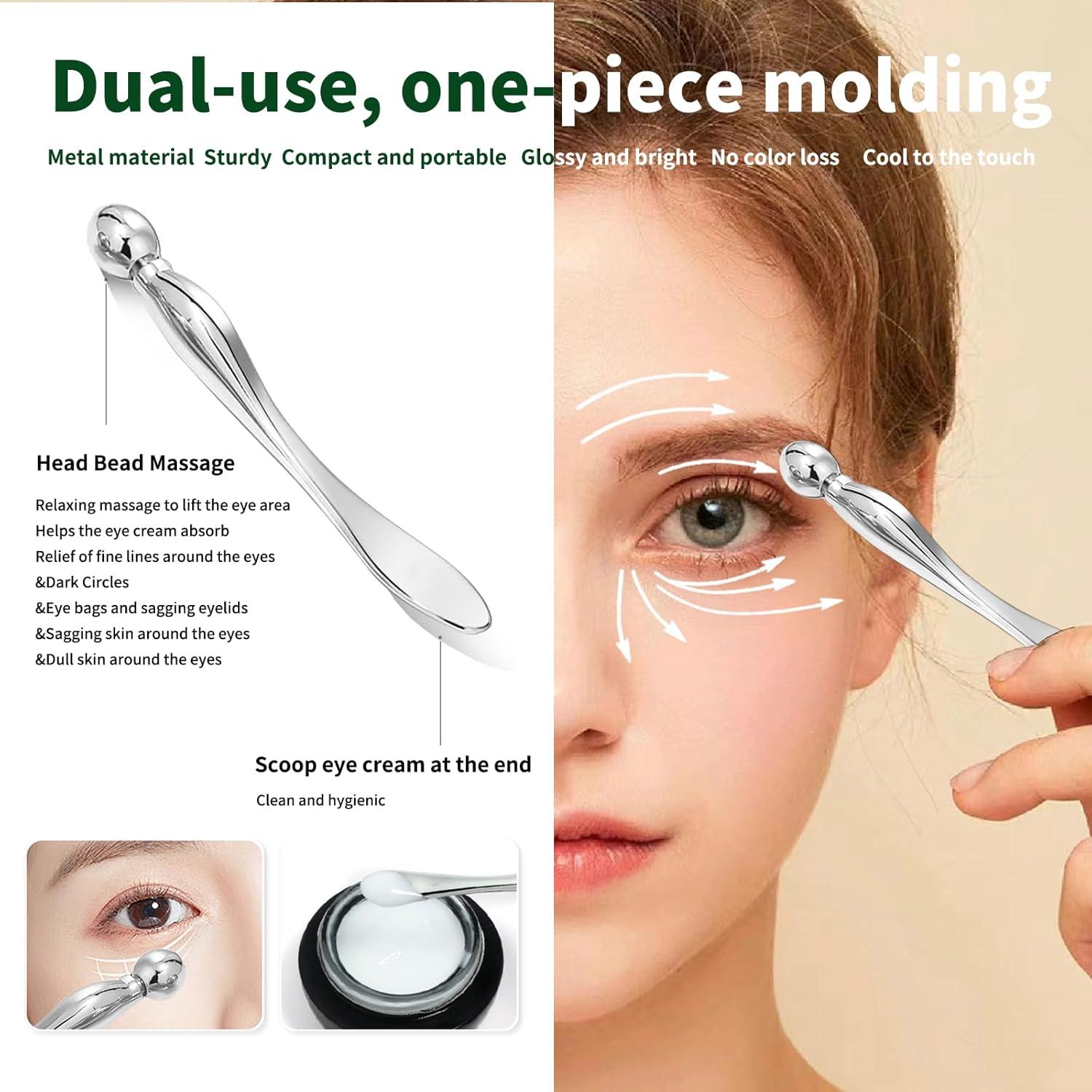 Set de 2 Herramientas Gua Sha Facial LeMeeOly Acero Inoxidable