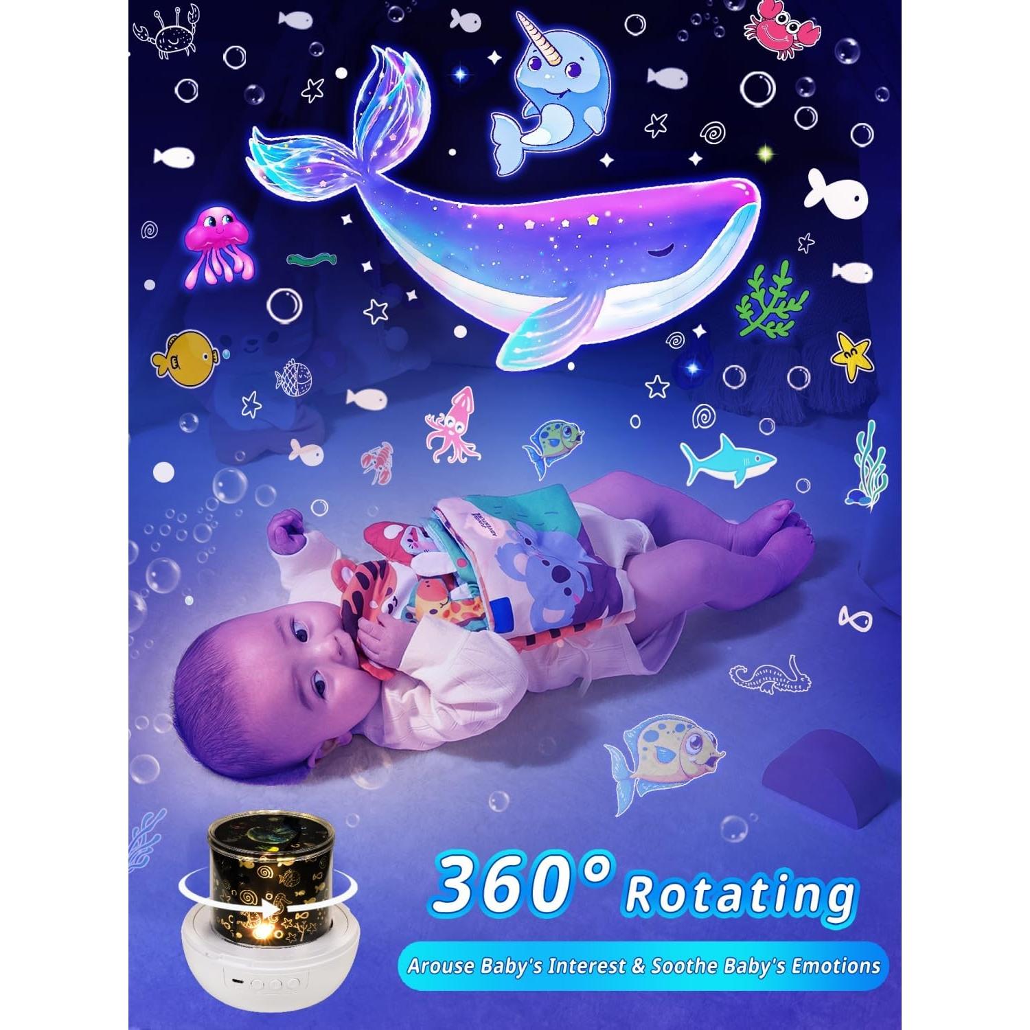 Proyector de Estrellas YOUKELA con 21 Películas y Luz Nocturna