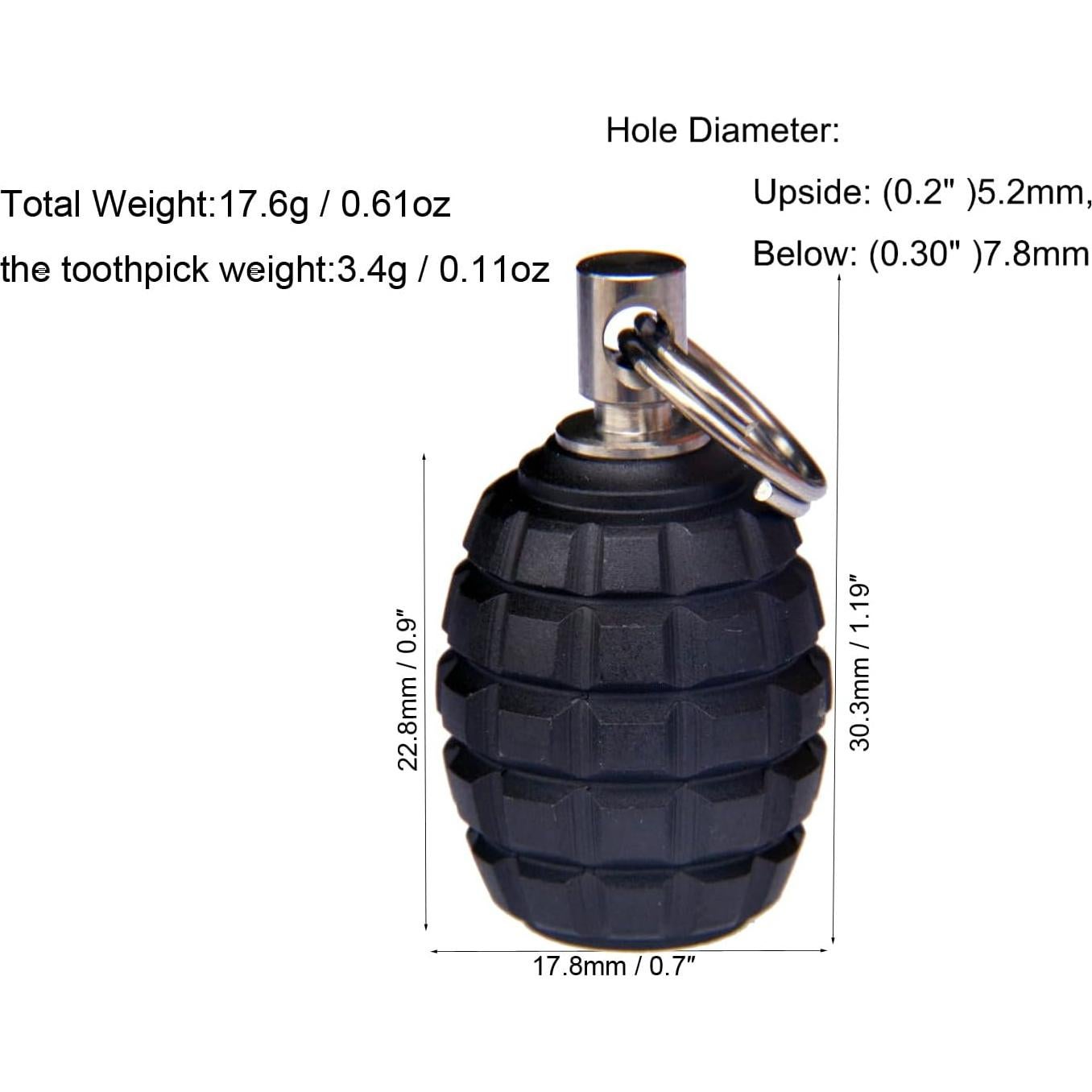 Bead de Titanio TC4 Barril Negro con Lanyard para EDC