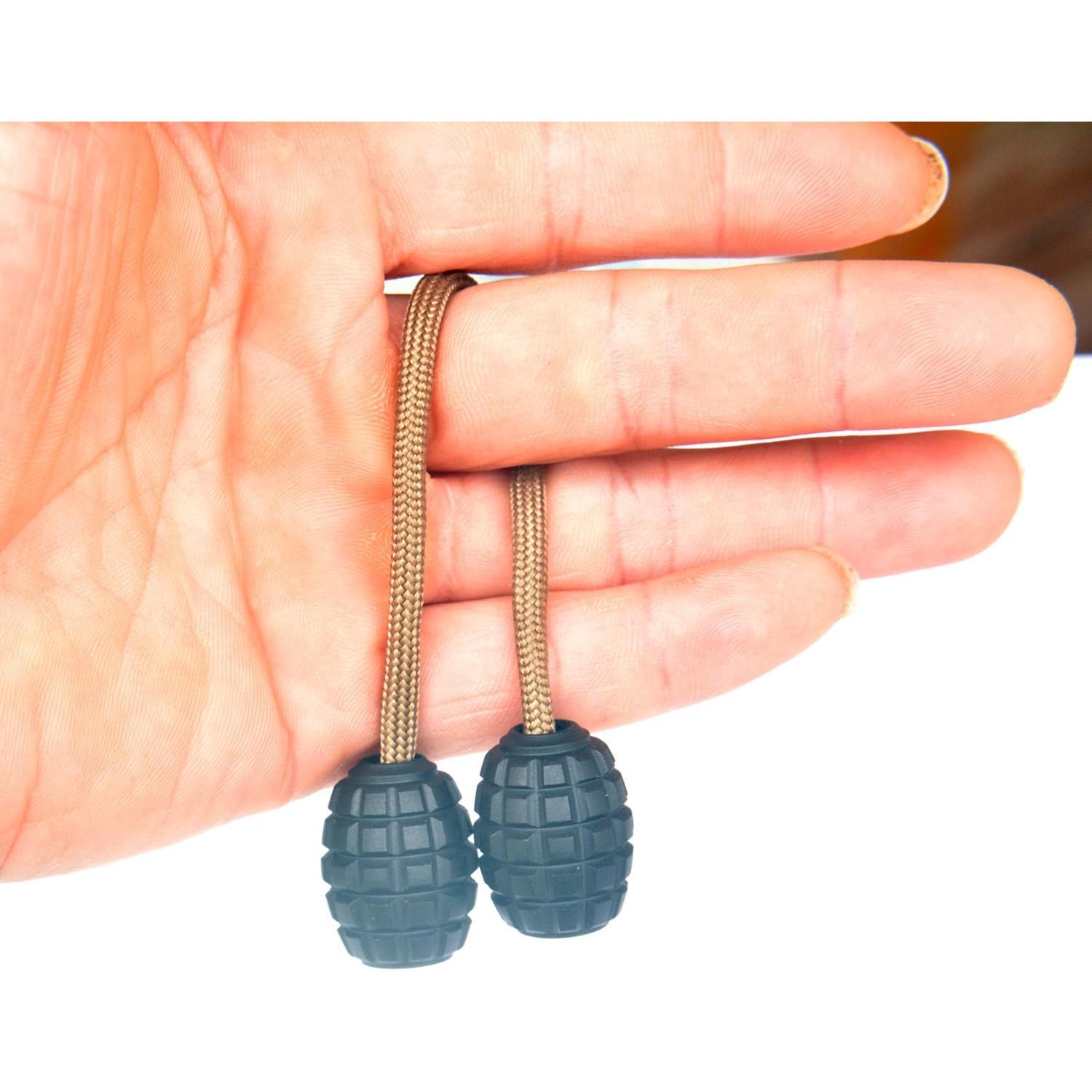 Bead de Titanio TC4 Barril Negro con Lanyard para EDC