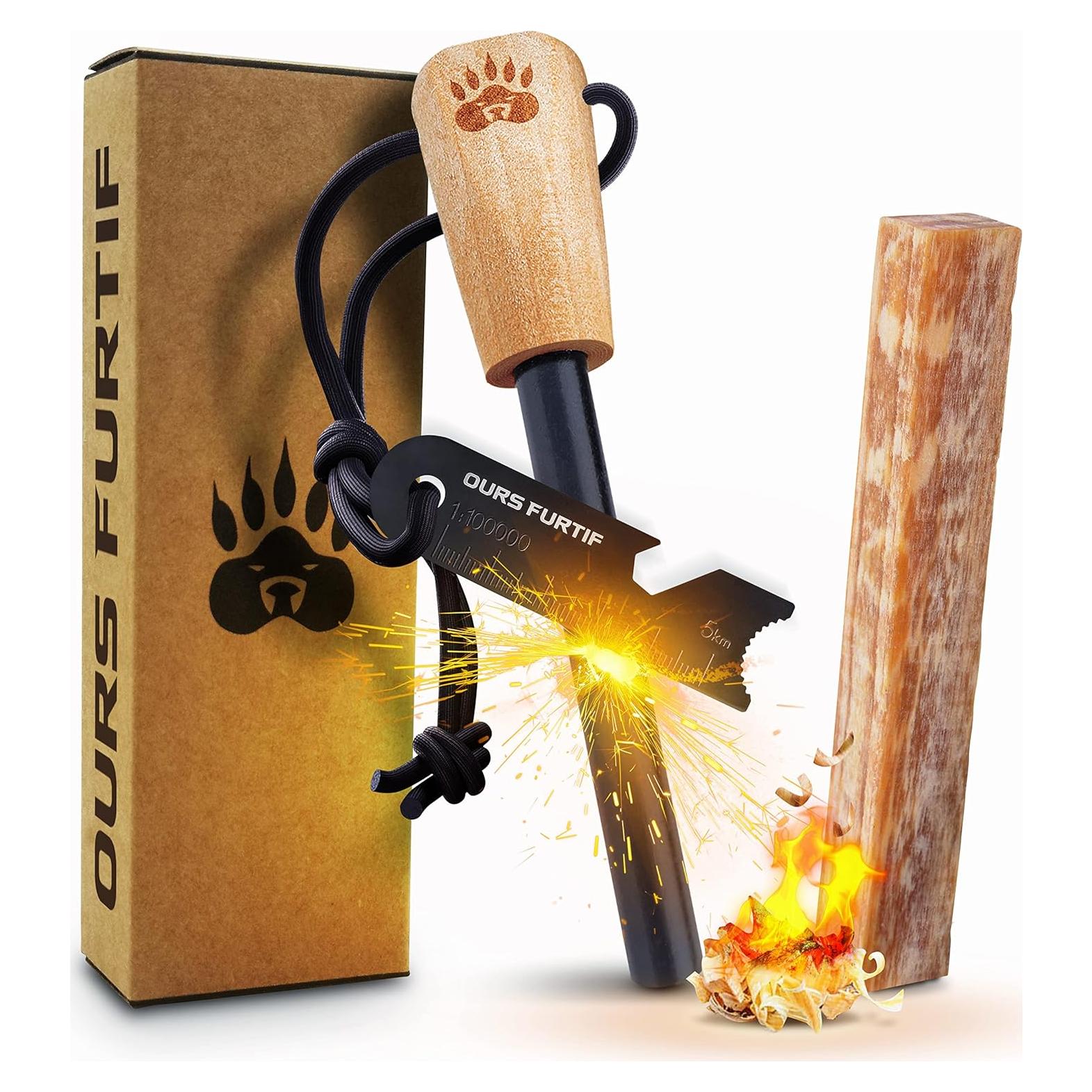 Kit de Inicio de Fuego Ours Furtif FS-K1 - Supervivencia Camping