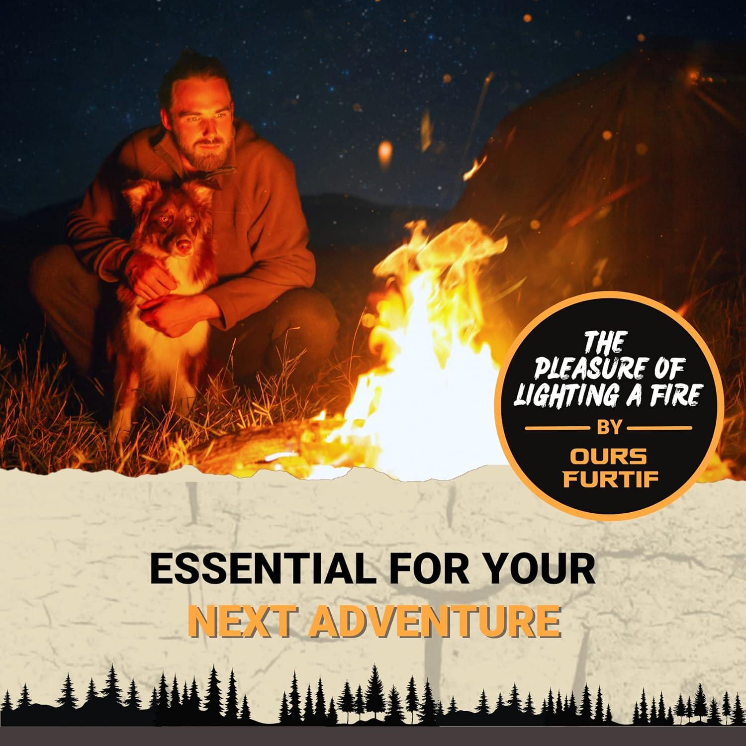 Kit de Inicio de Fuego Ours Furtif FS-K1 - Supervivencia Camping