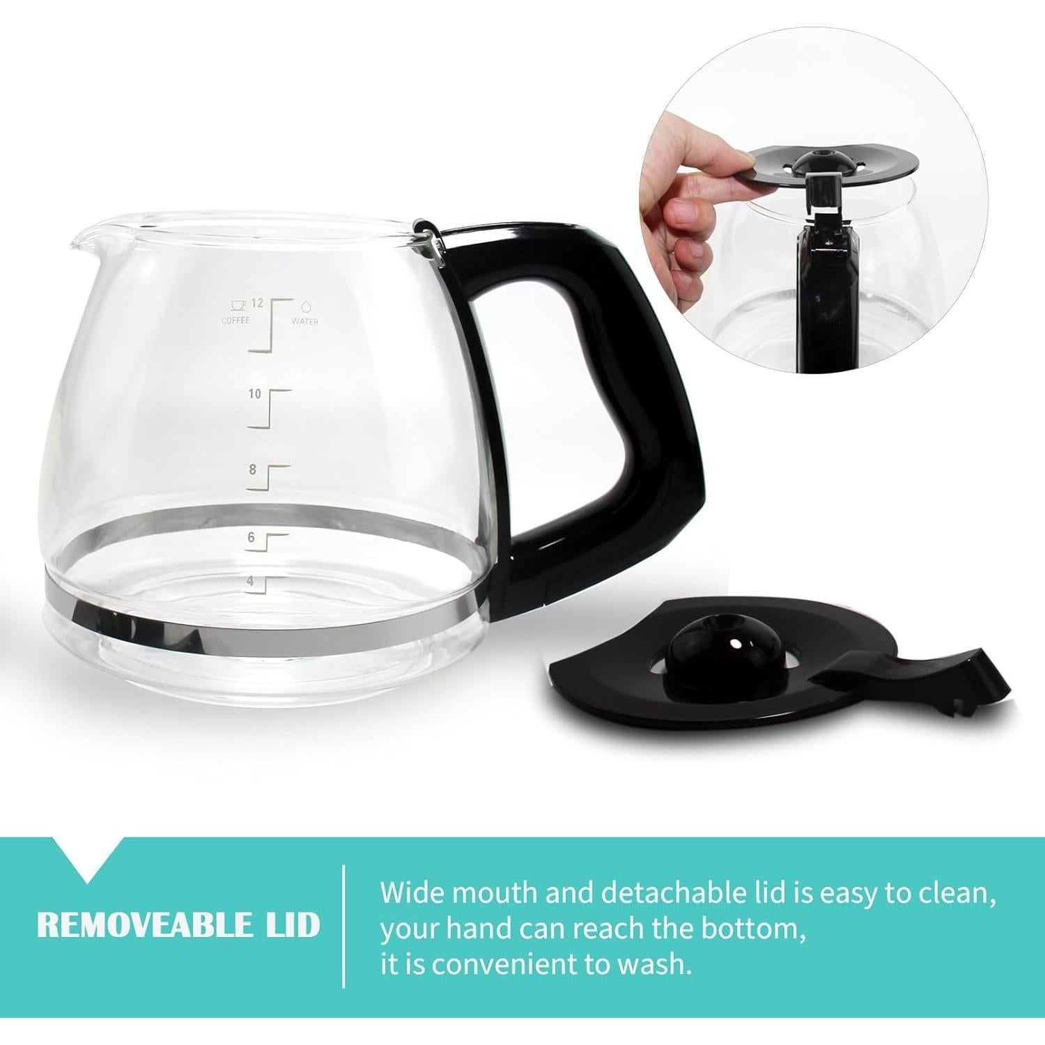 Jarra de Reemplazo 12 Tazas Sendextra para Cafetera Black & Decker