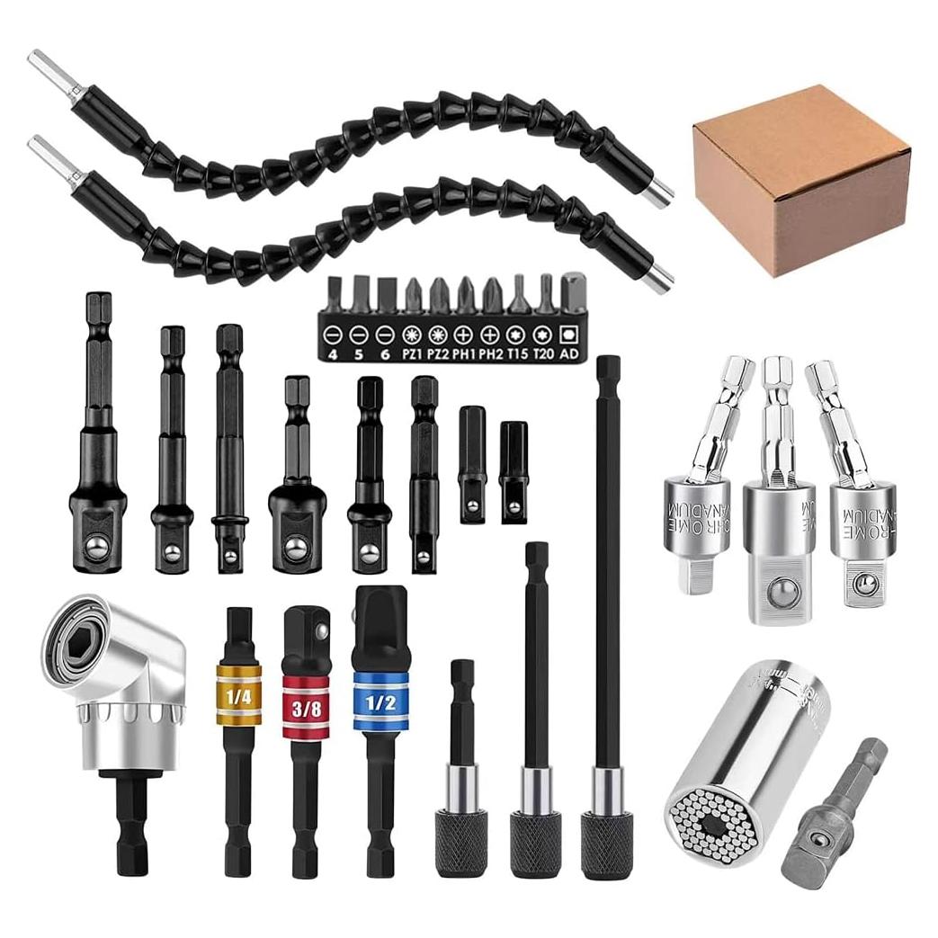 Juego de Extensión de Brocas Flexible Grednfhat 32 Piezas