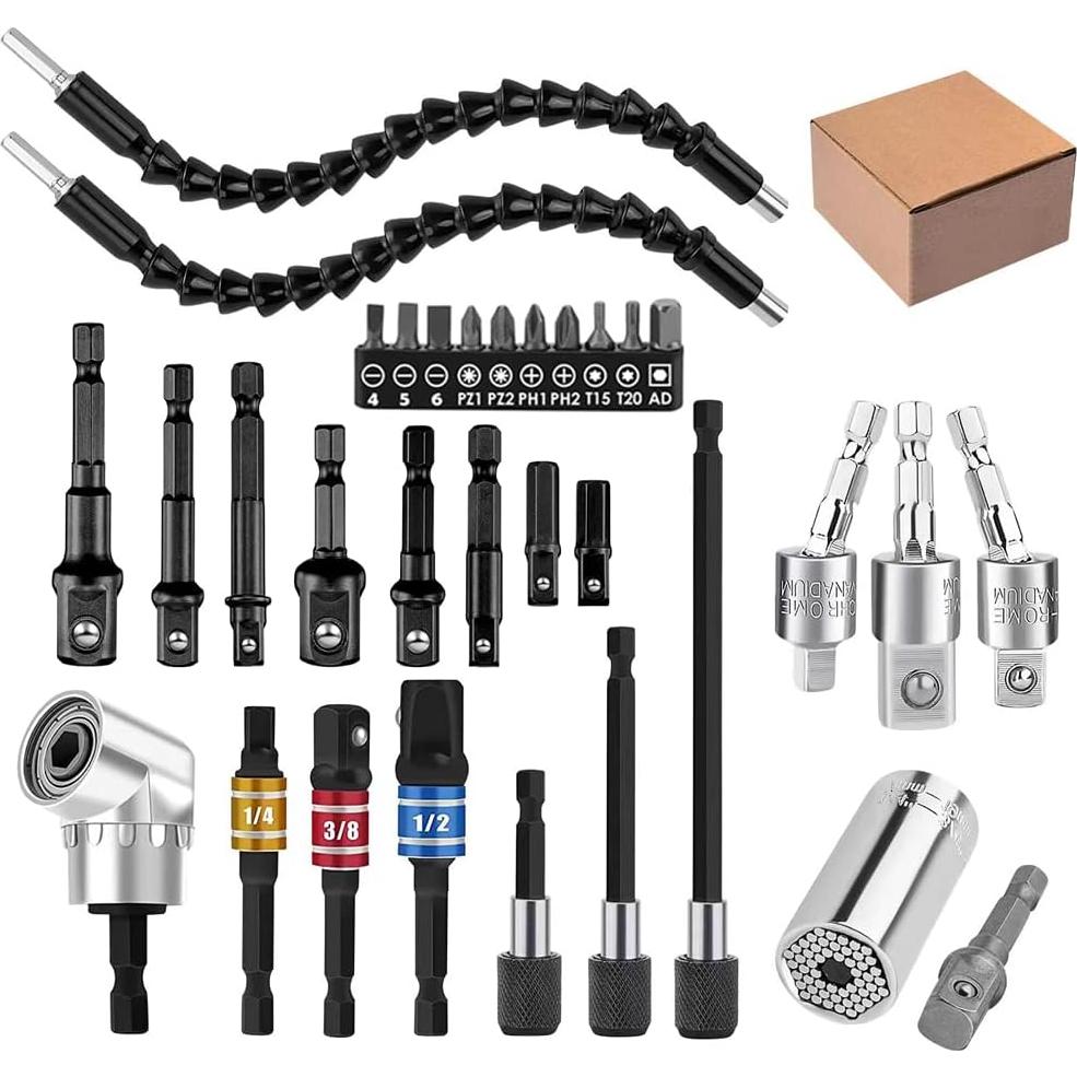 Juego de Extensión de Brocas Flexible Grednfhat 32 Piezas