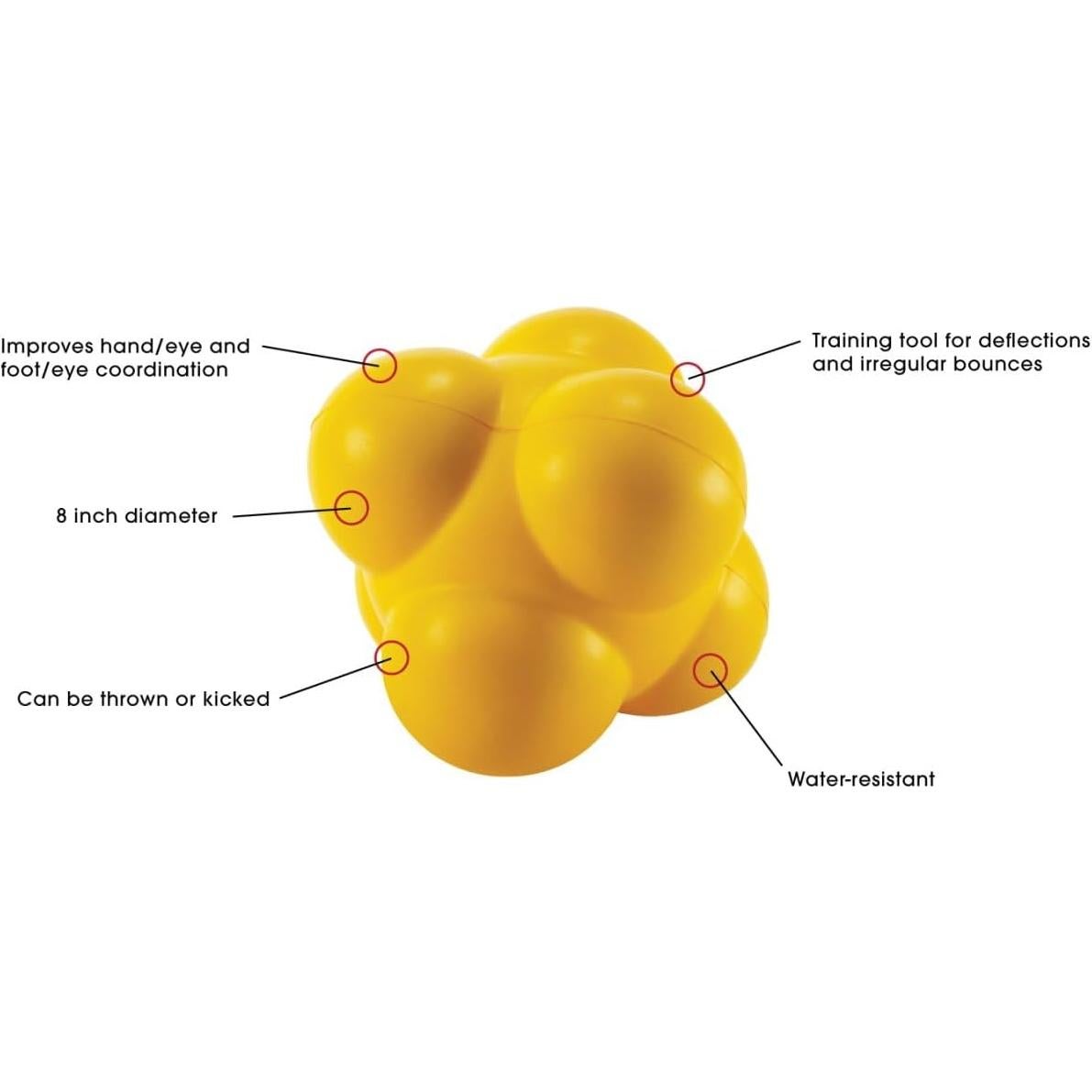 Balón de Agilidad de Fútbol Kwik Goal Amarillo 20 cm