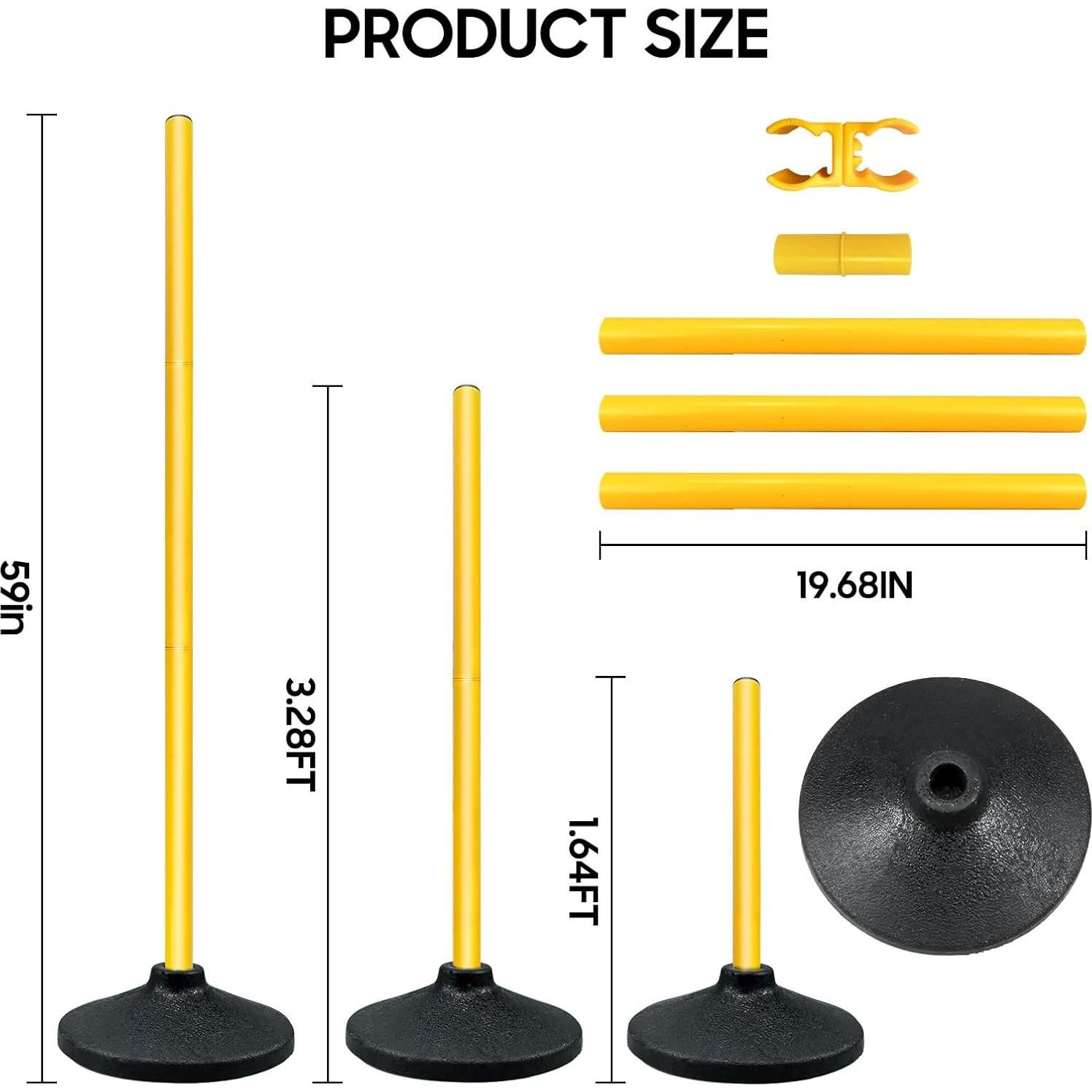 Bastones de Agilidad MDTMR MD-PFC-6 Ajustables 6PCS