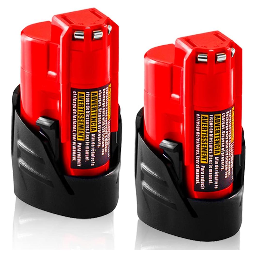 Baterías de Reemplazo 3.0Ah TenHutt para Milwaukee M12 12V