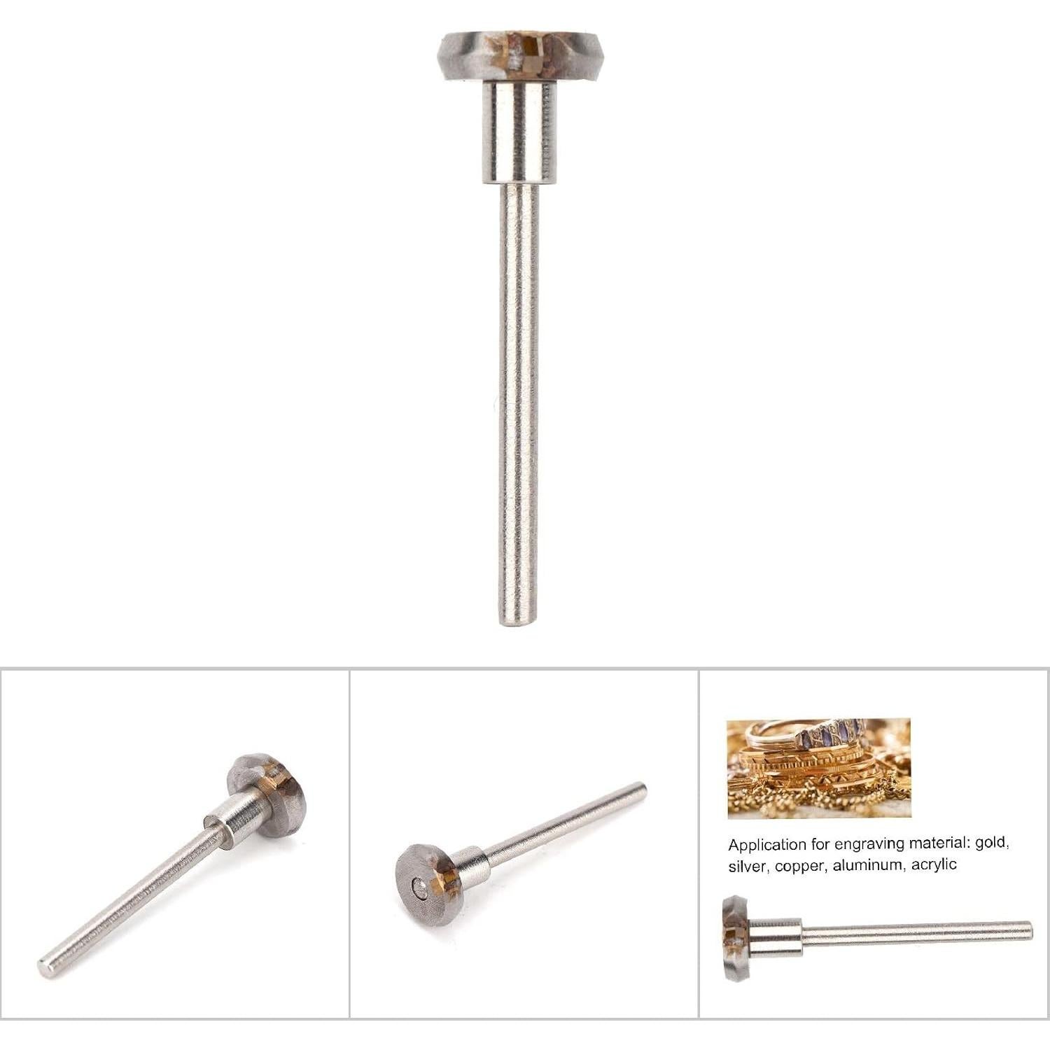 Juego de fresas de corte ZJchao 120 grados para joyería