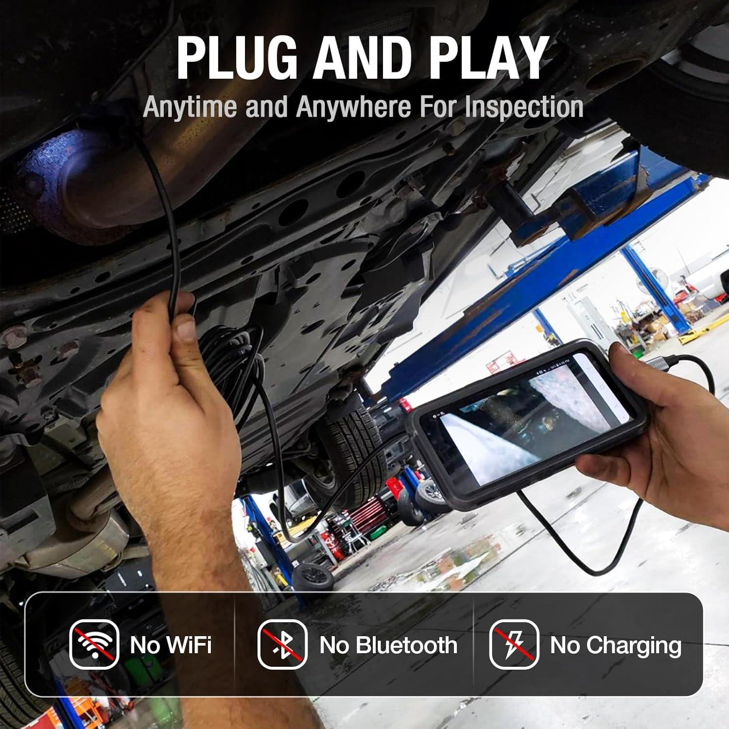 Cámara Endoscópica USB-C Teslong 3m con 8 Luces LED