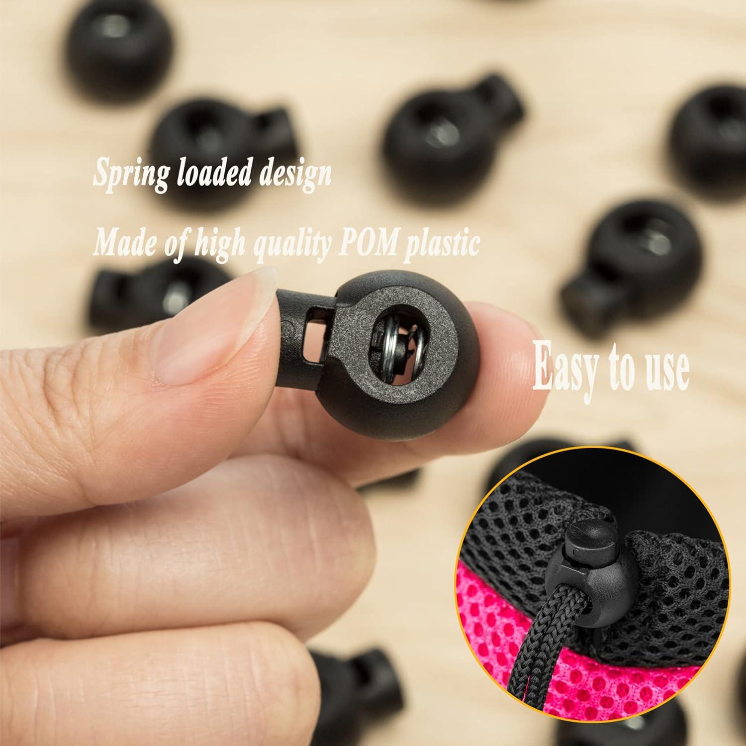 30 Bloques de Cuerda Sujetadores de Resorte TXSN 8mm