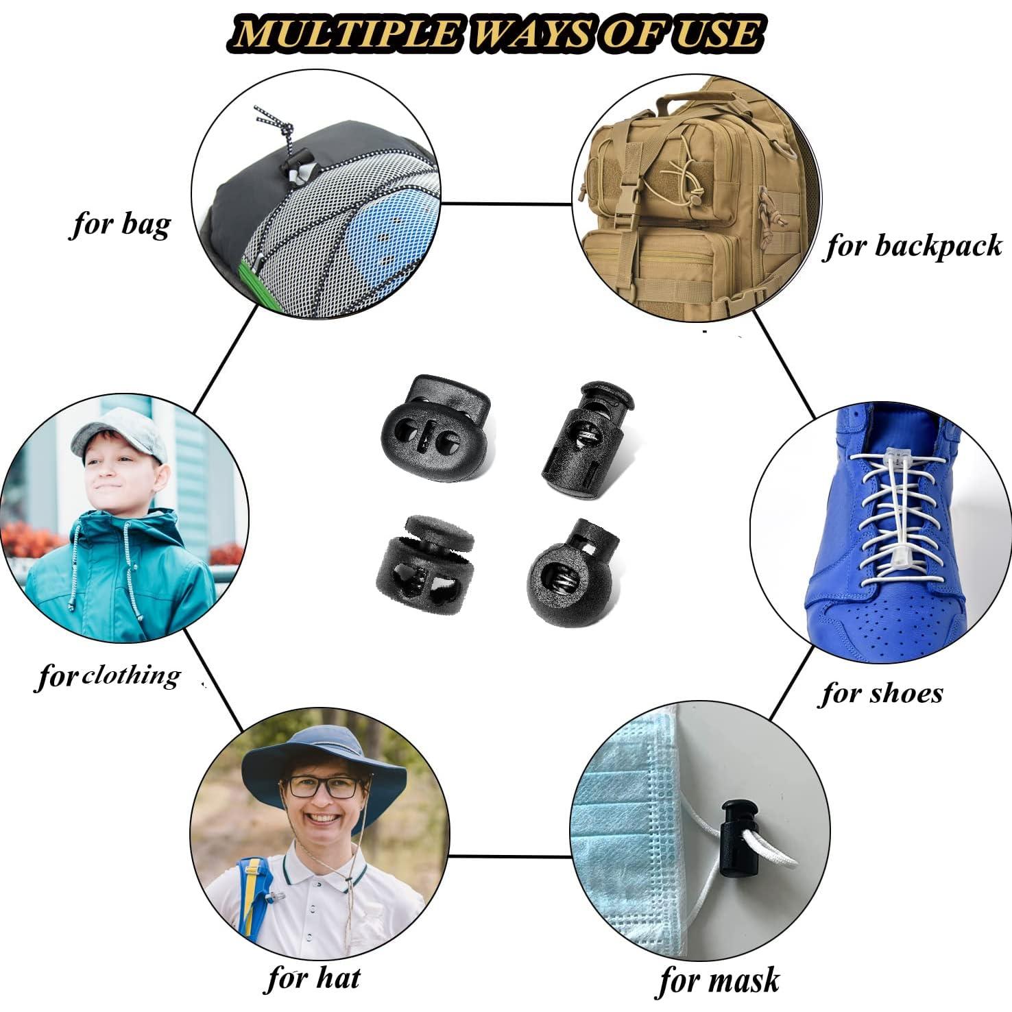 30 Bloques de Cuerda Sujetadores de Resorte TXSN 8mm