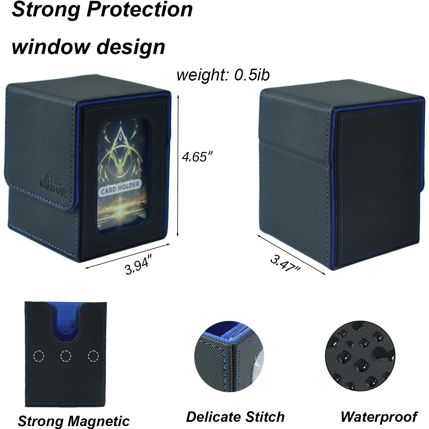 Caja de Cartas AEGIS GUARDIAN para MTG - Almacena 100 Cartas