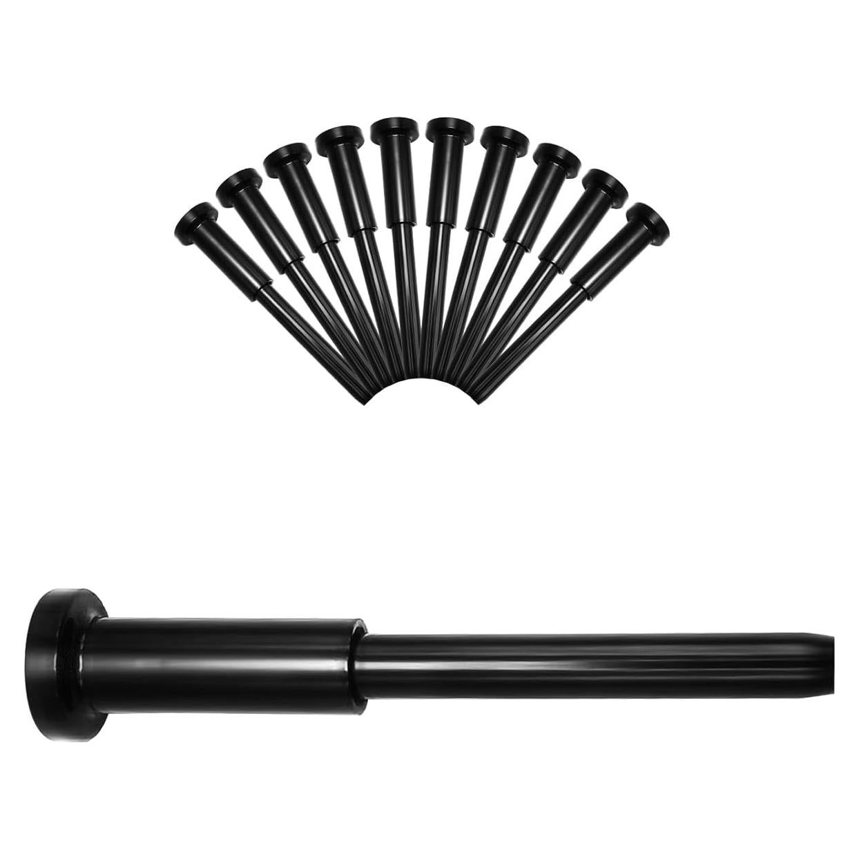 Paquete de 10 Hardware de Barandilla de Cable Invisible MOPKIUTR 1/8" (3.18 mm) Negro