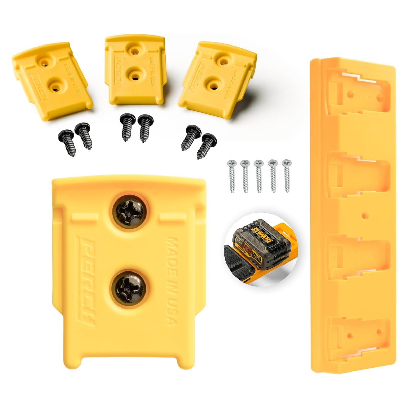 Soporte de Herramientas y Baterías DeWalt 20V y 60V - 4 Paquetes